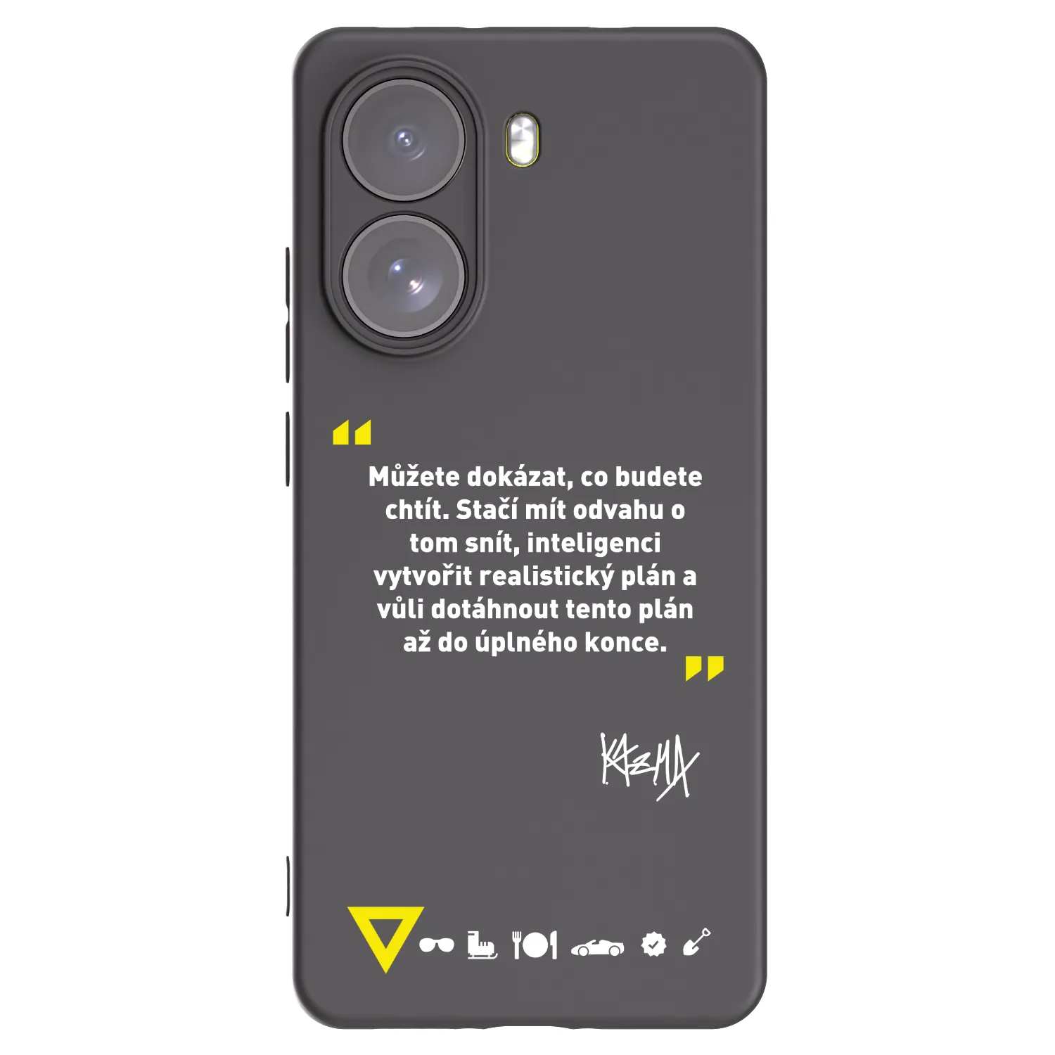 Picasee silikónový čierny obal pre Xiaomi Poco X7 - Kazma - MŮŽETE DOKÁZAT, CO BUDETE CHTÍT