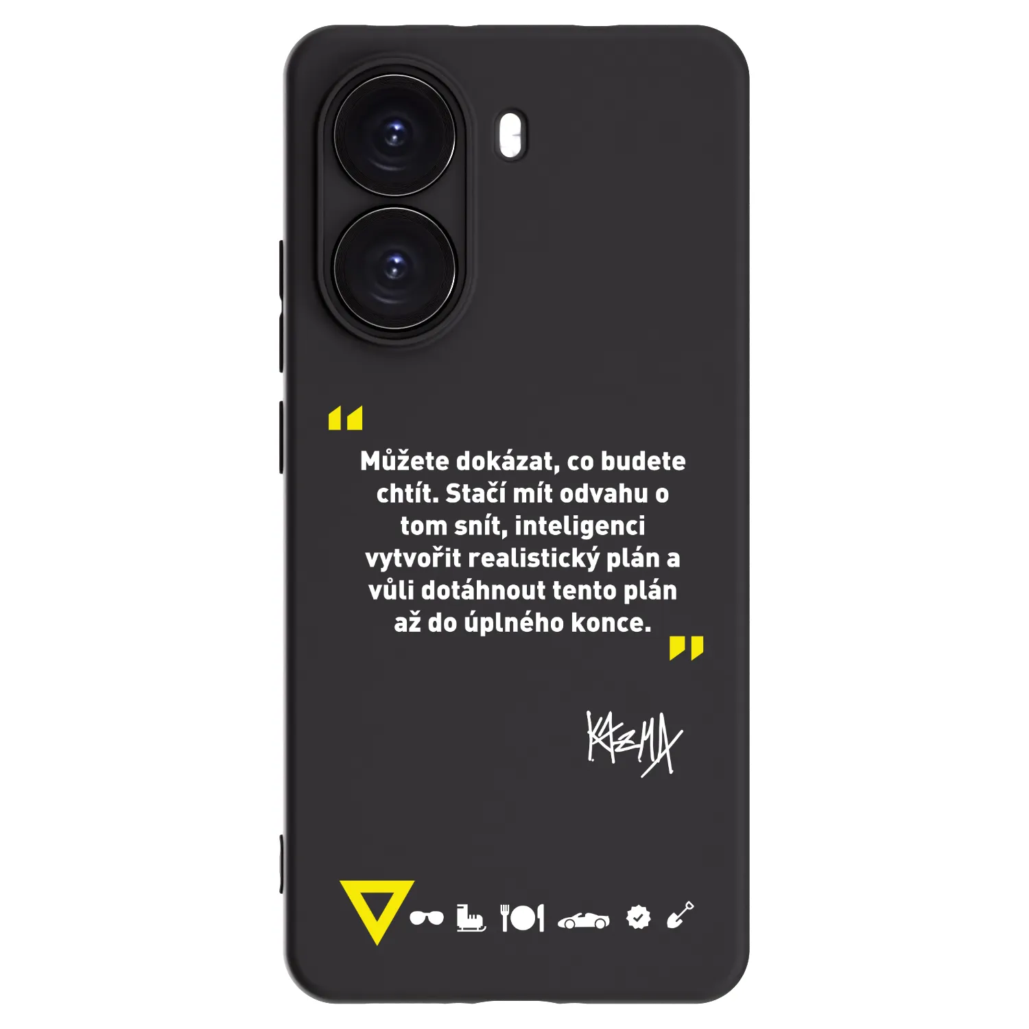 Picasee silikónový čierny obal pre Xiaomi Poco X7 Pro 5G - Kazma - MŮŽETE DOKÁZAT, CO BUDETE CHTÍT
