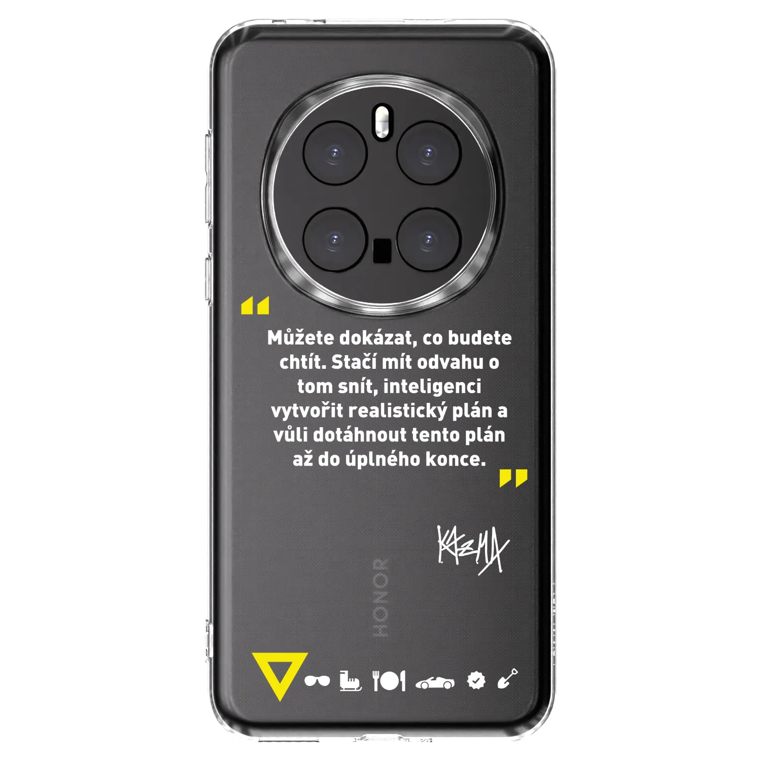 Picasee silikónový prehľadný obal pre Honor Magic7 Pro 5G - Kazma - MŮŽETE DOKÁZAT, CO BUDETE CHTÍT