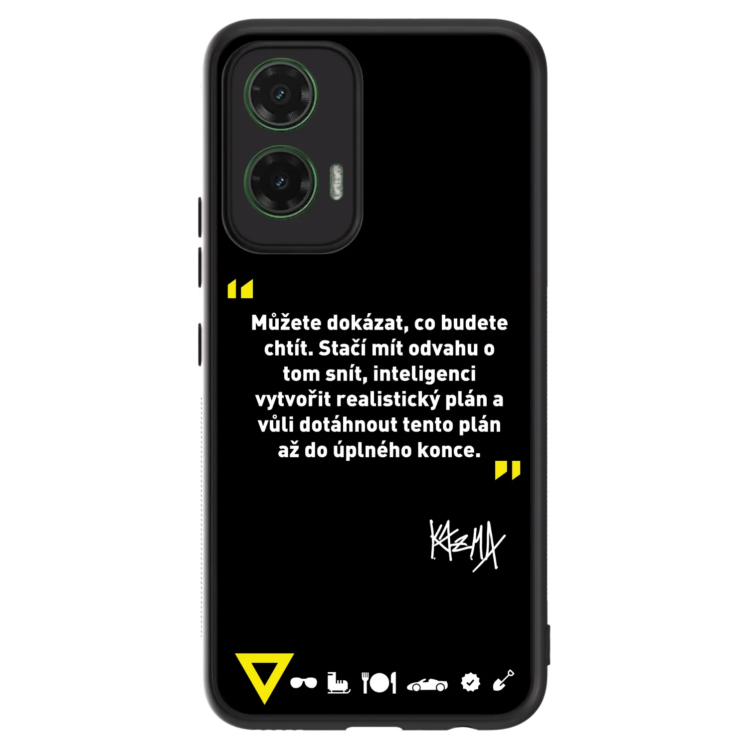 Picasee ULTIMATE CASE pro Motorola Moto G35 5G - Kazma - MŮŽETE DOKÁZAT, CO BUDETE CHTÍT