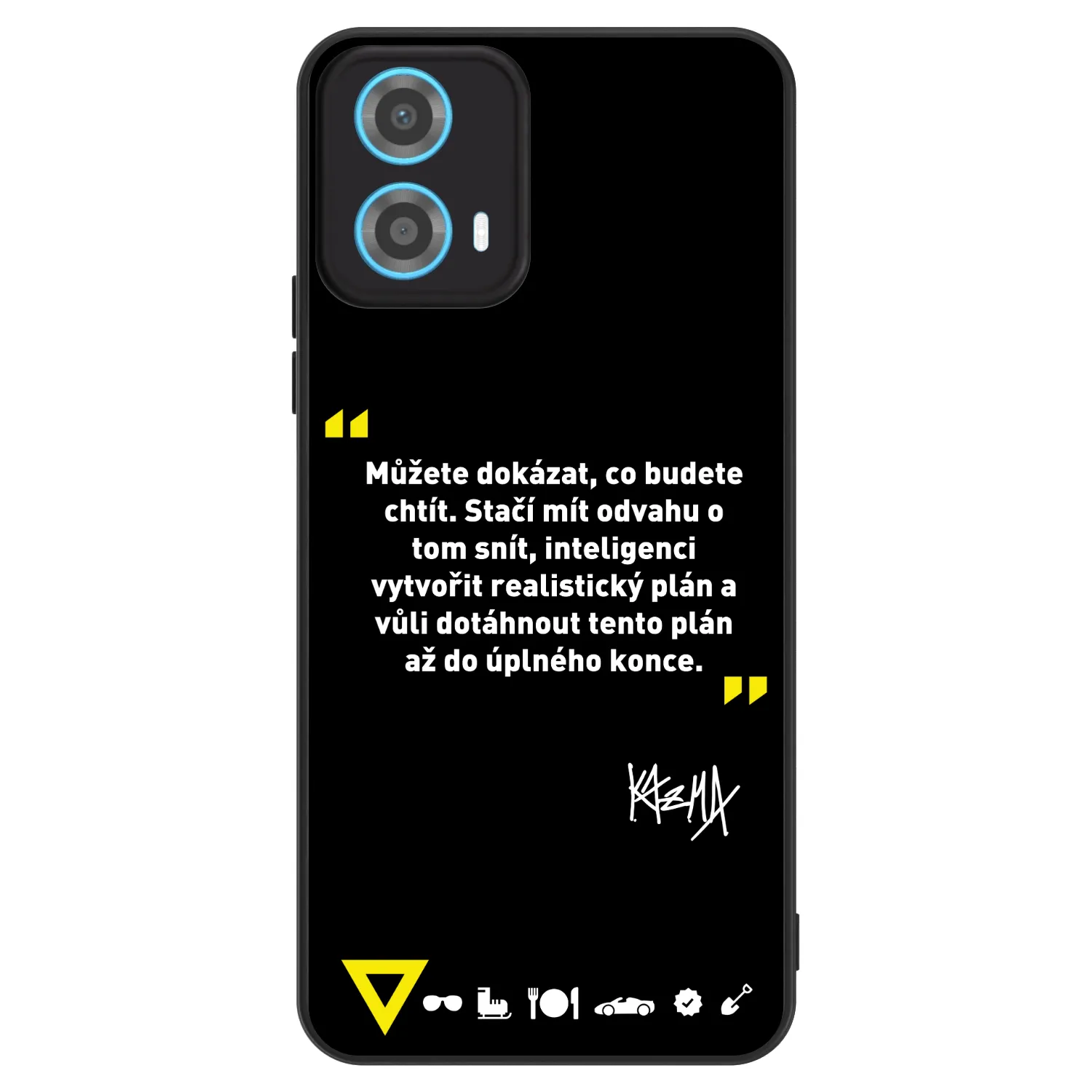 Picasee ULTIMATE CASE pro Motorola Moto G34 5G - Kazma - MŮŽETE DOKÁZAT, CO BUDETE CHTÍT
