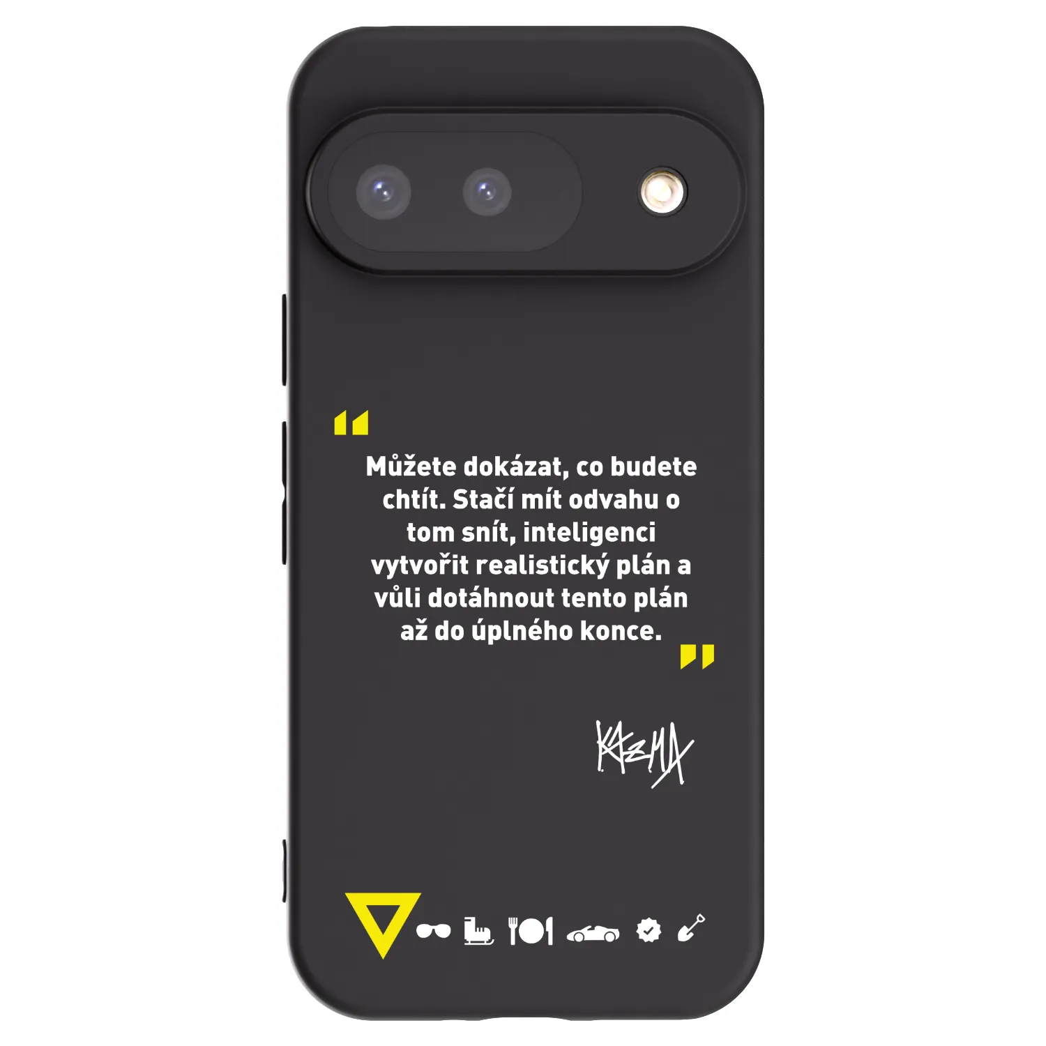 Picasee silikónový čierny obal pre Google Pixel 9 - Kazma - MŮŽETE DOKÁZAT, CO BUDETE CHTÍT