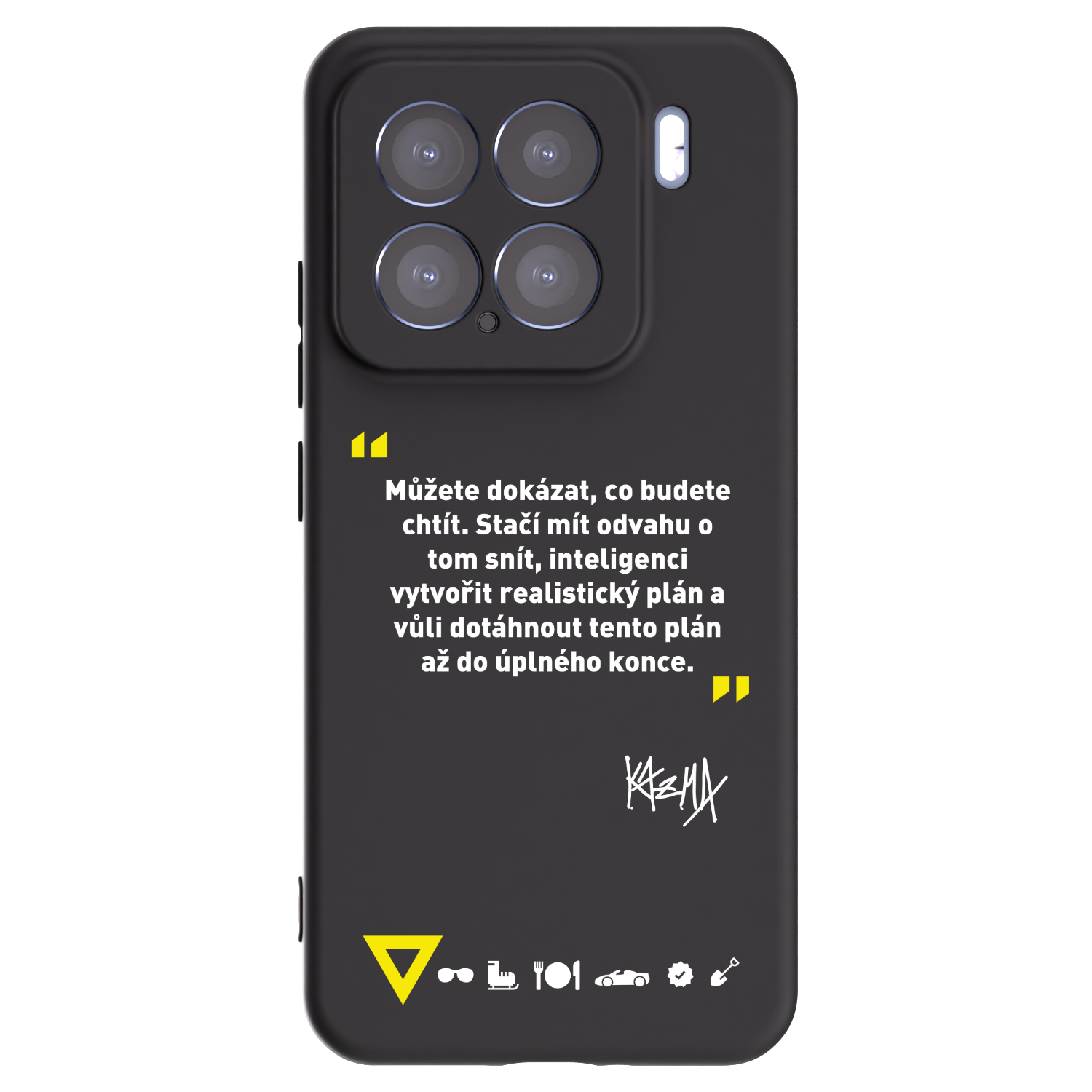 Silikónový čierny obal pre Xiaomi 15 - Kazma - MŮŽETE DOKÁZAT, CO BUDETE CHTÍT