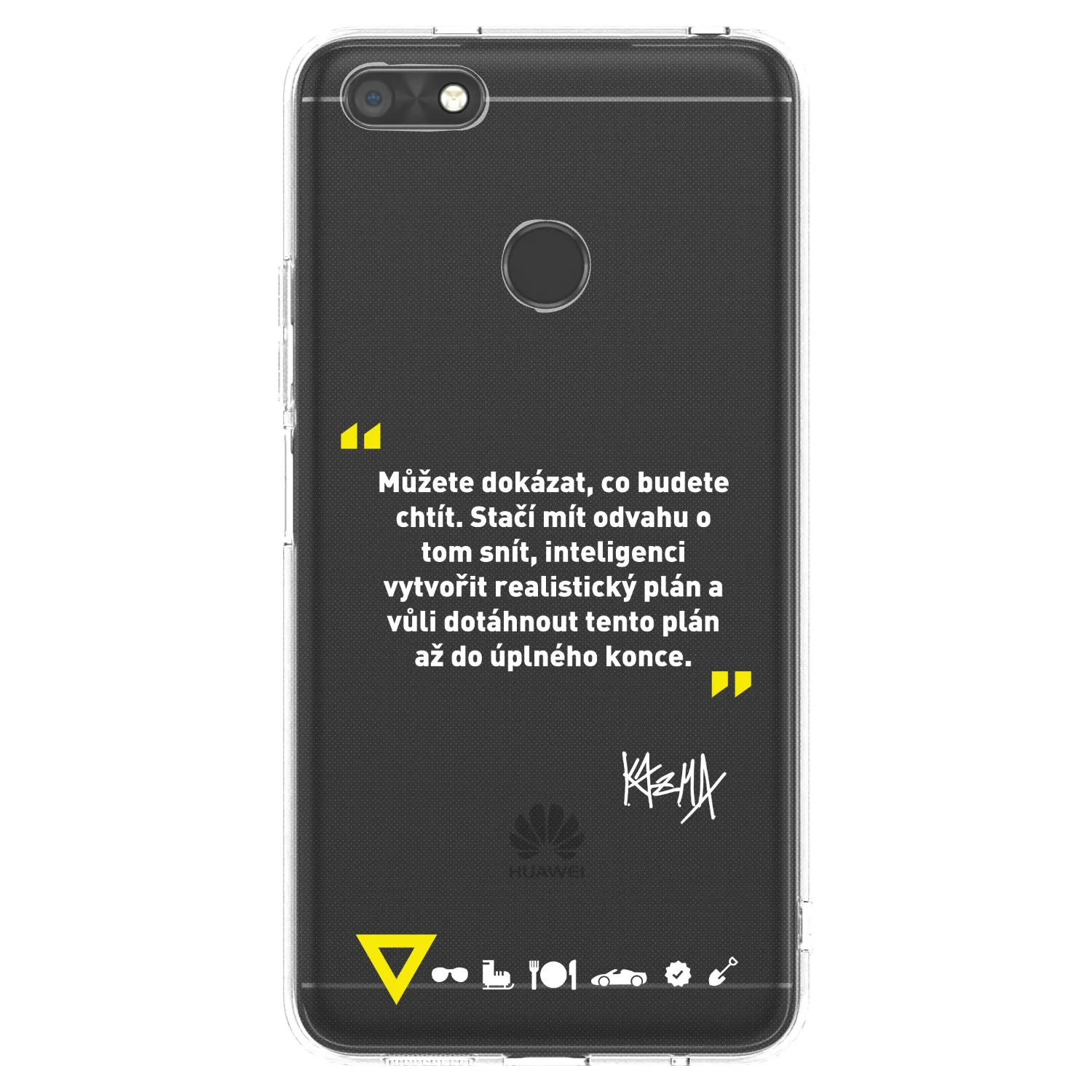 Picasee silikónový prehľadný obal pre Huawei P9 Lite Mini - Kazma - MŮŽETE DOKÁZAT, CO BUDETE CHTÍT