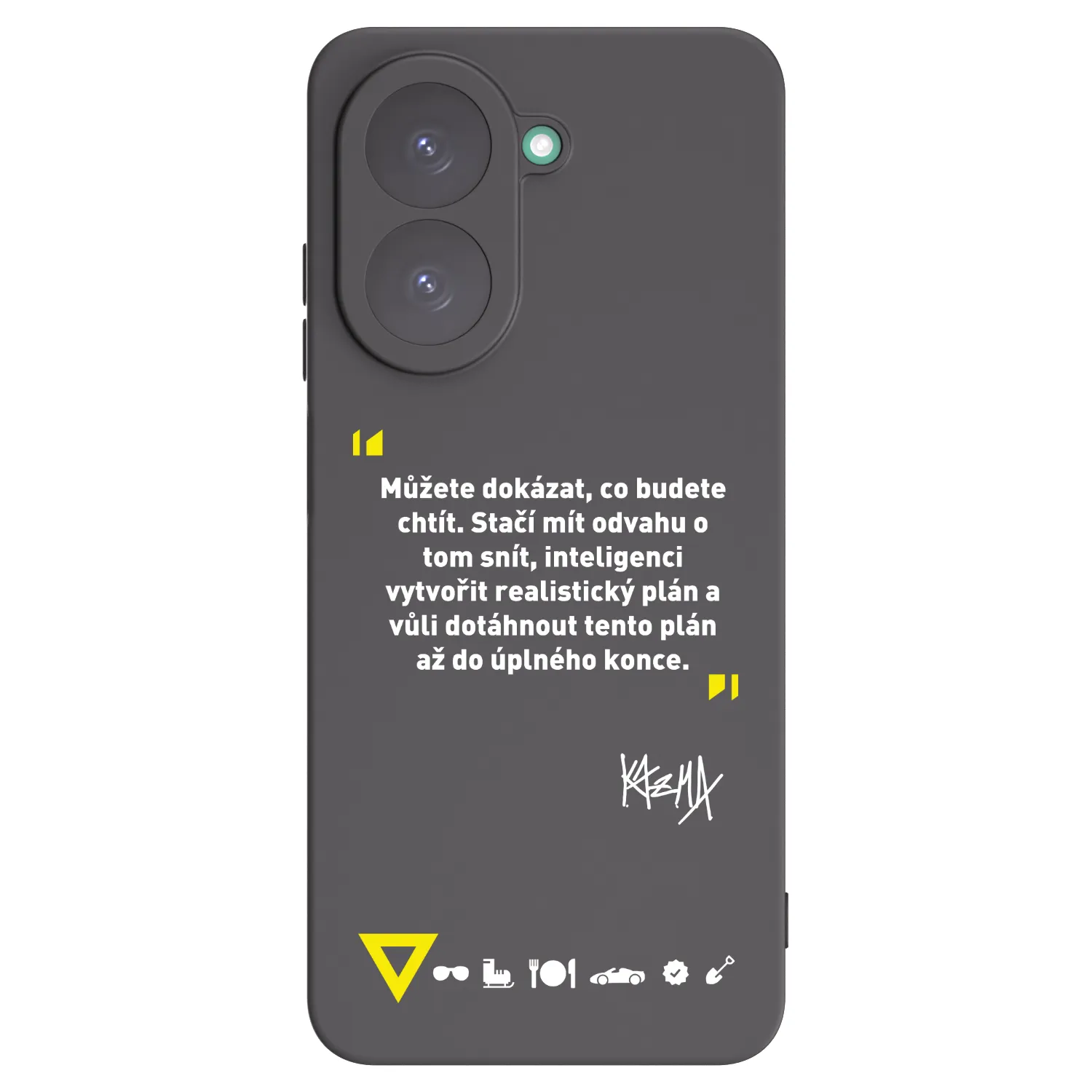 Picasee silikónový čierny obal pre Xiaomi Redmi A5 - Kazma - MŮŽETE DOKÁZAT, CO BUDETE CHTÍT