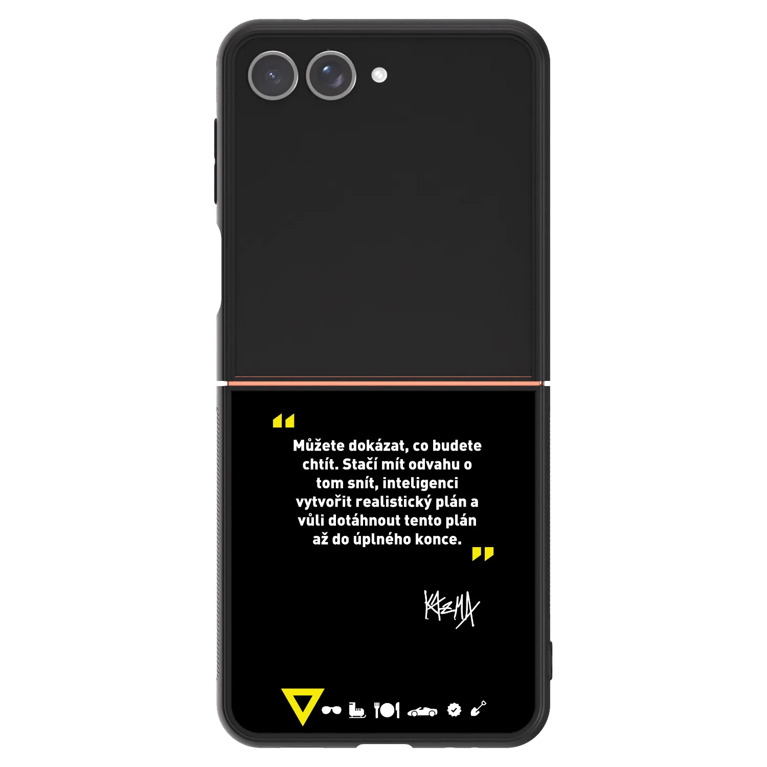 Picasee ULTIMATE CASE pro Samsung Galaxy Z Flip7 5G - Kazma - MŮŽETE DOKÁZAT, CO BUDETE CHTÍT