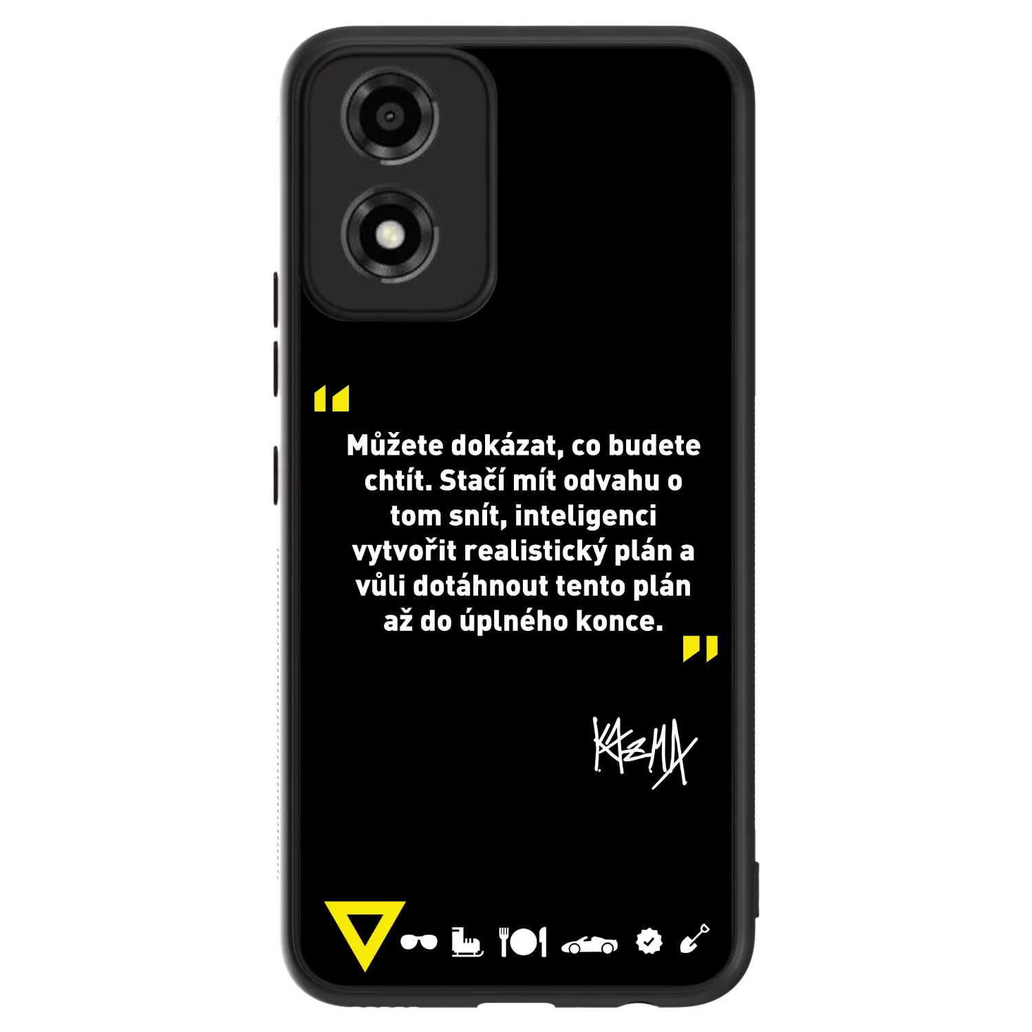 Picasee ULTIMATE CASE pro Motorola Moto E14 - Kazma - MŮŽETE DOKÁZAT, CO BUDETE CHTÍT