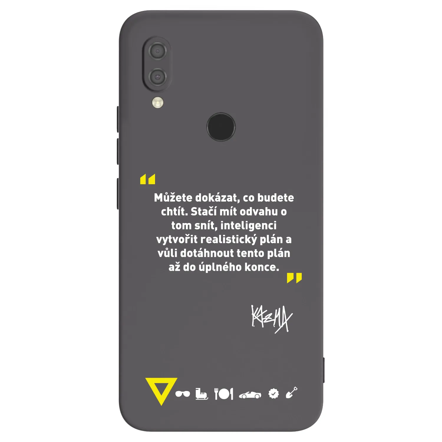 Picasee silikónový čierny obal pre Xiaomi Redmi 7 - Kazma - MŮŽETE DOKÁZAT, CO BUDETE CHTÍT
