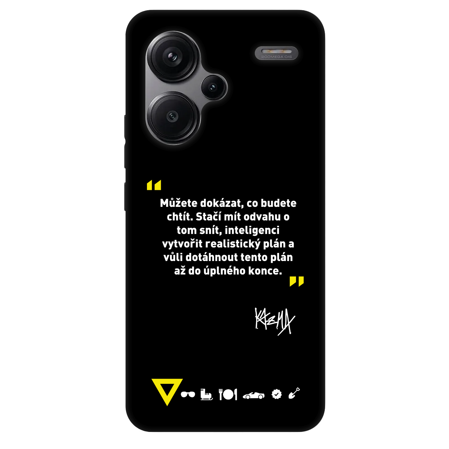 Picasee Fashion Case pre Xiaomi Redmi Note 13 Pro+ 5G - Kazma - MŮŽETE DOKÁZAT, CO BUDETE CHTÍT