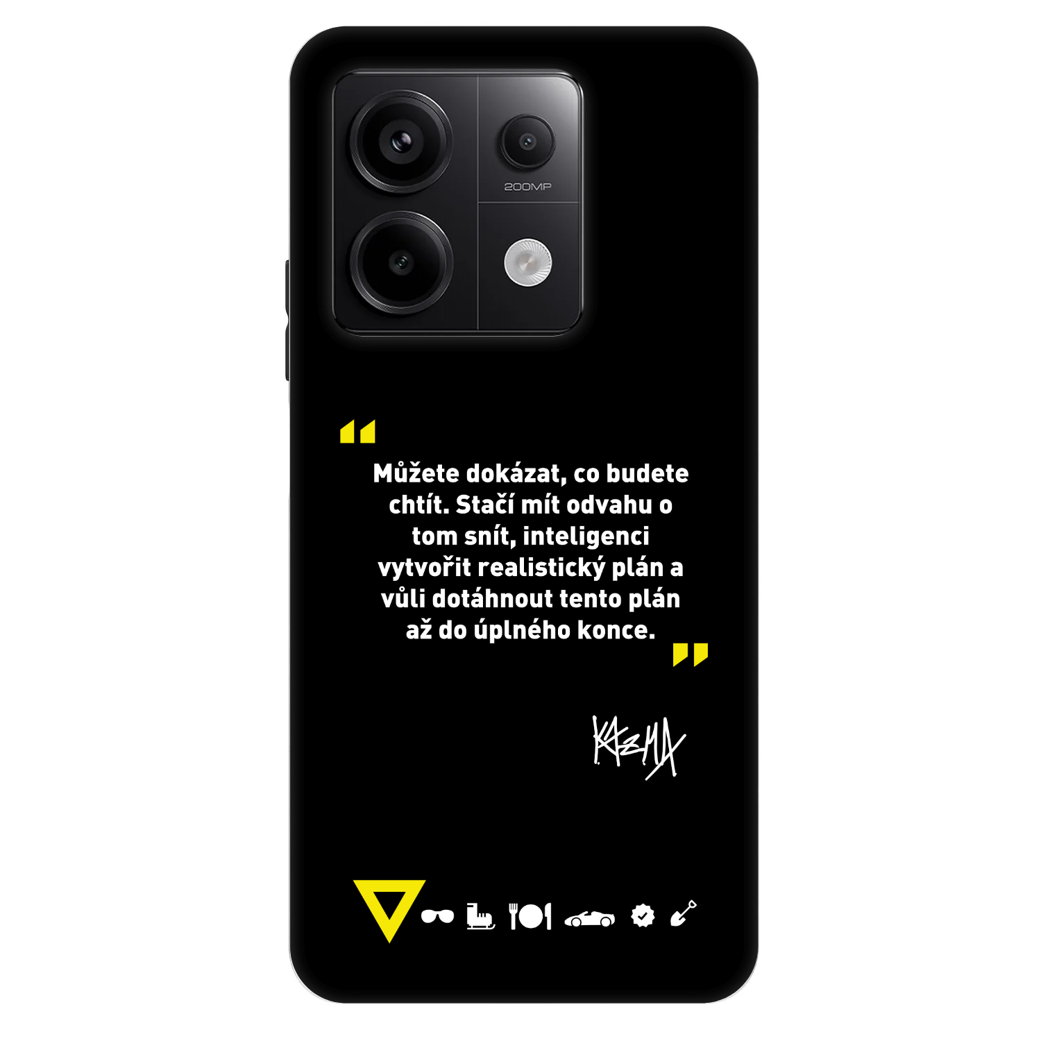 Picasee Fashion Case pre Xiaomi Redmi Note 13 Pro 5G - Kazma - MŮŽETE DOKÁZAT, CO BUDETE CHTÍT