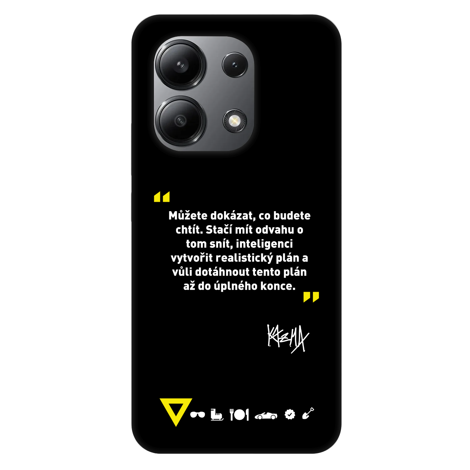 Picasee Fashion Case pre Xiaomi Redmi Note 13 4G - Kazma - MŮŽETE DOKÁZAT, CO BUDETE CHTÍT