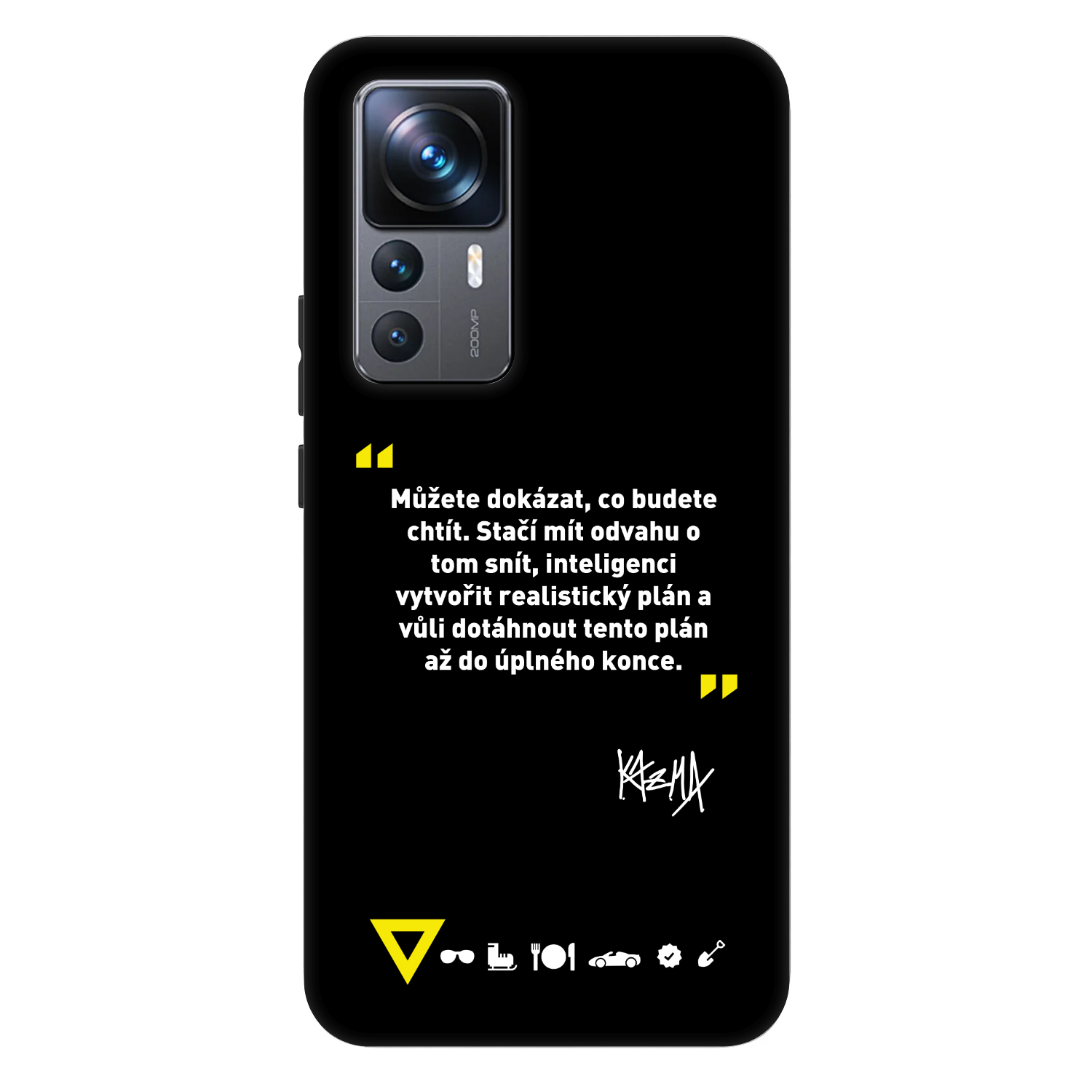 Picasee Fashion Case pre Xiaomi 12T Pro - Kazma - MŮŽETE DOKÁZAT, CO BUDETE CHTÍT