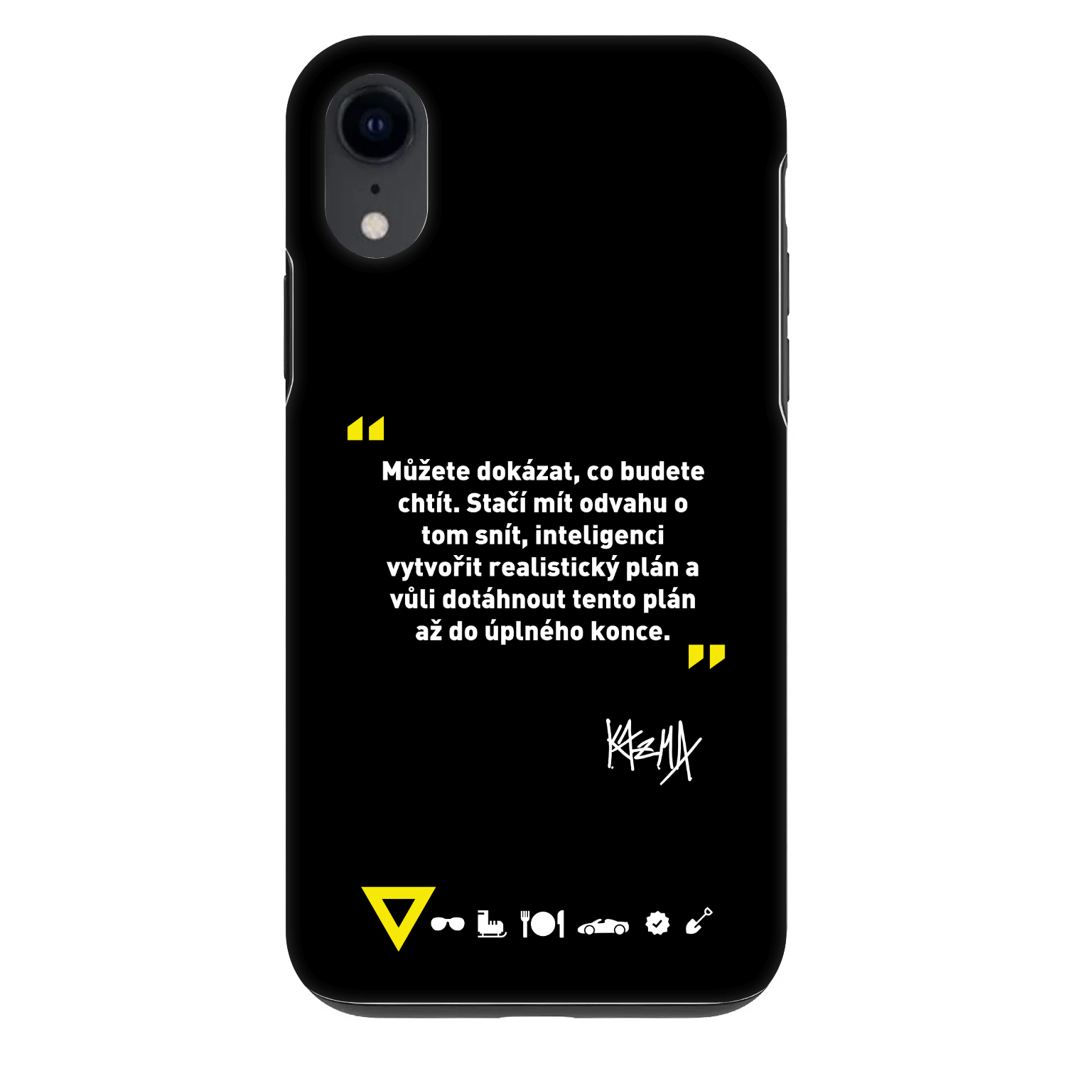 Picasee Fashion Case pre Apple iPhone XR - Kazma - MŮŽETE DOKÁZAT, CO BUDETE CHTÍT