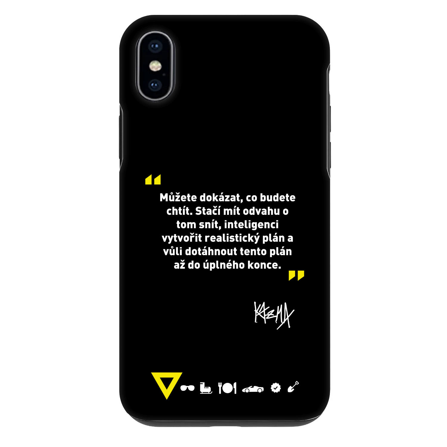 Picasee Fashion Case pre Apple iPhone XS Max - Kazma - MŮŽETE DOKÁZAT, CO BUDETE CHTÍT