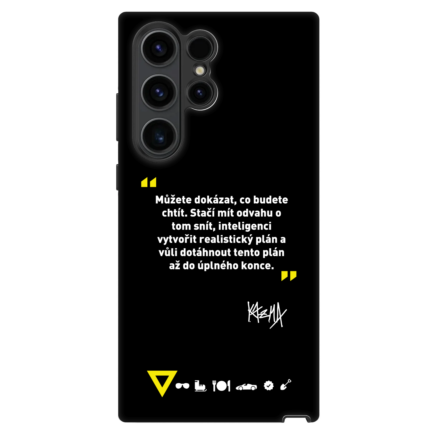Picasee Fashion Case pre Samsung Galaxy S22 Ultra 5G - Kazma - MŮŽETE DOKÁZAT, CO BUDETE CHTÍT