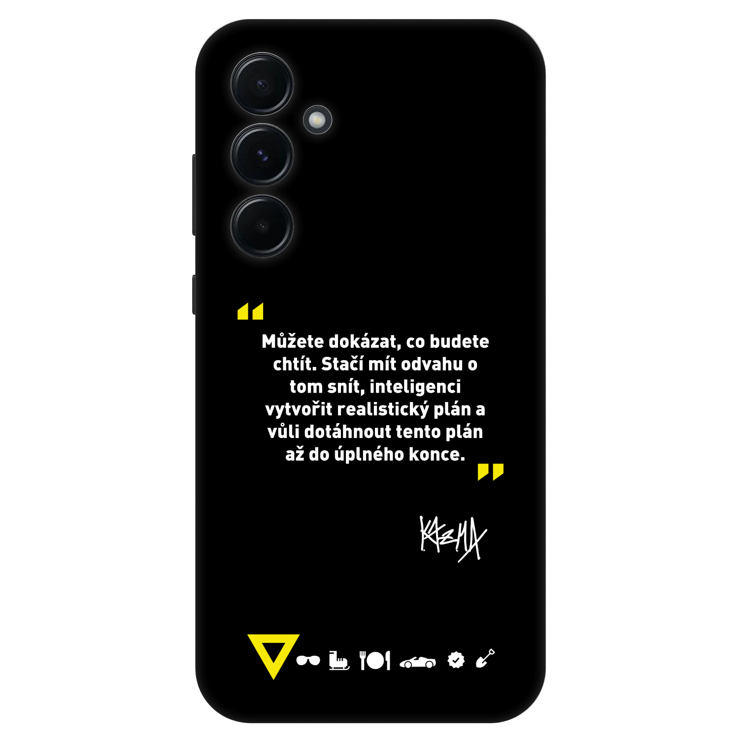 Picasee Fashion Case pre Samsung Galaxy A55 5G A556B - Kazma - MŮŽETE DOKÁZAT, CO BUDETE CHTÍT