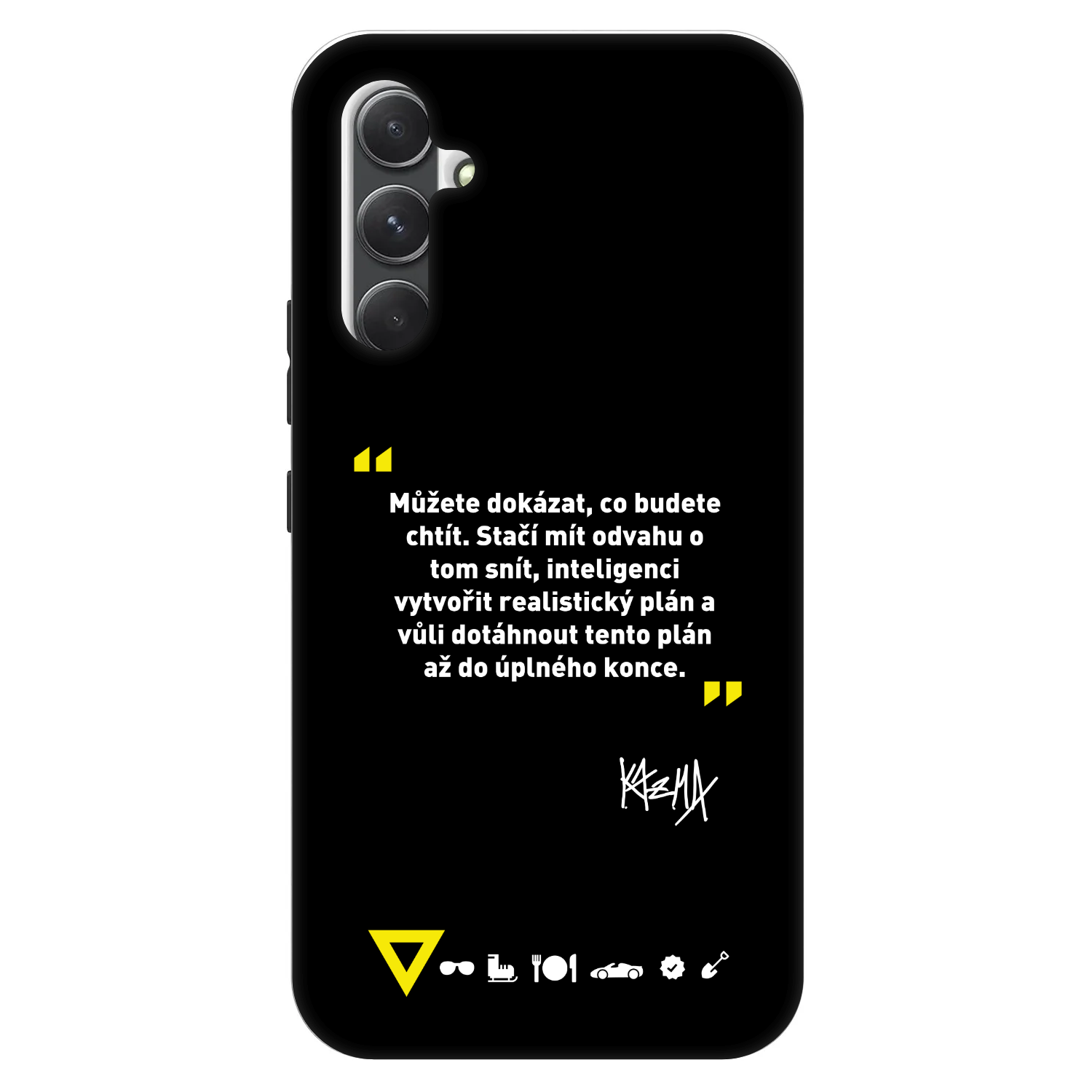 Picasee Fashion Case pre Samsung Galaxy A34 5G A346B - Kazma - MŮŽETE DOKÁZAT, CO BUDETE CHTÍT