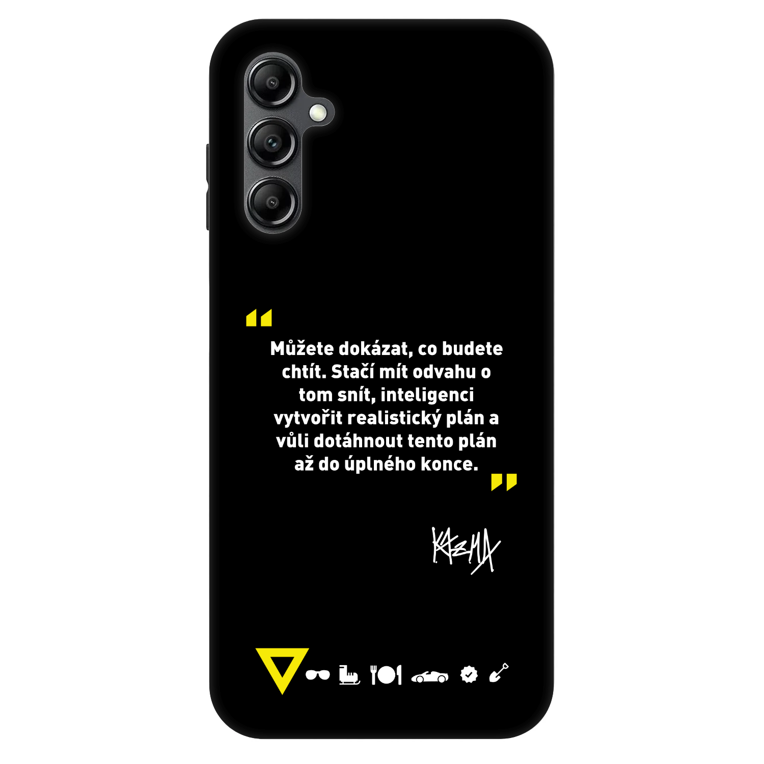 Picasee Fashion Case pre Samsung Galaxy A14 4G A145R - Kazma - MŮŽETE DOKÁZAT, CO BUDETE CHTÍT