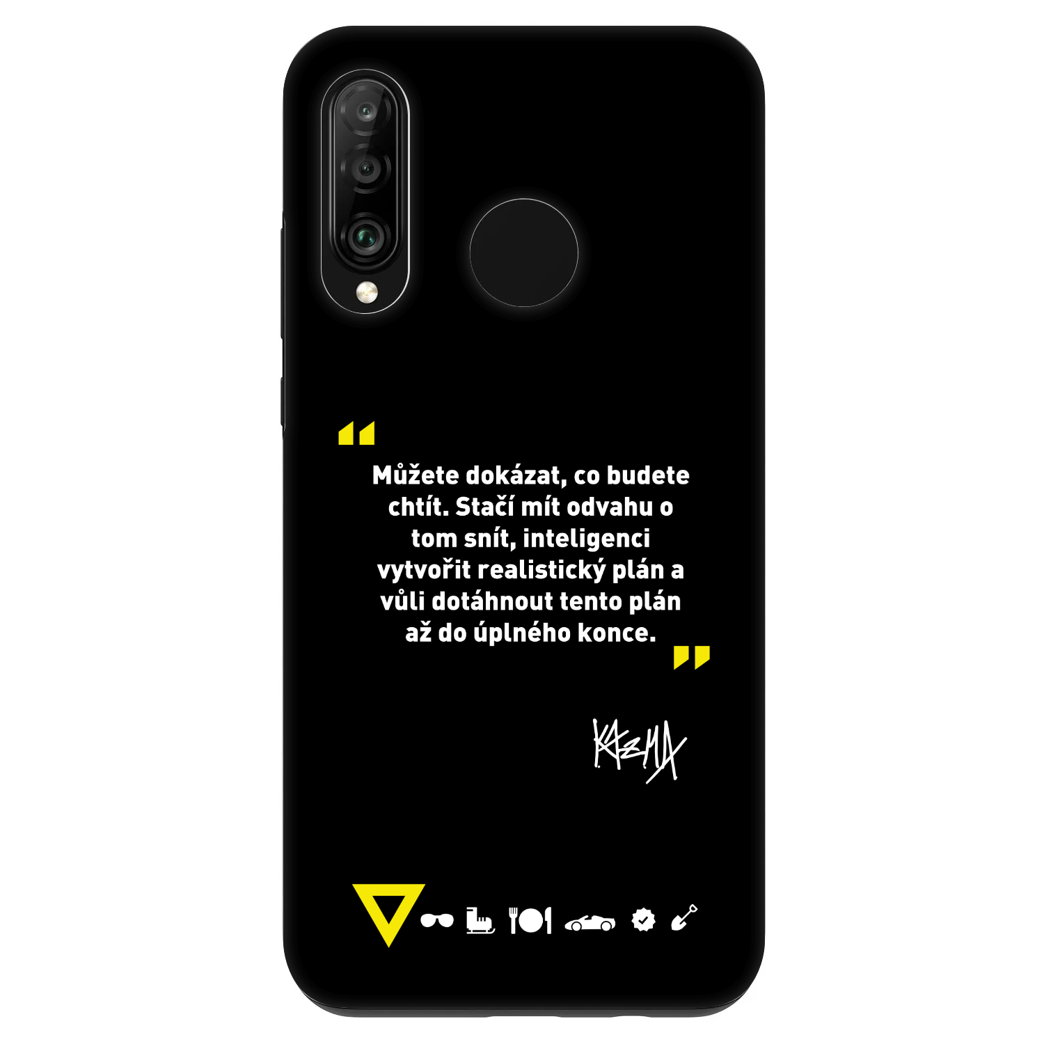 Picasee Fashion Case pre Huawei P30 Lite - Kazma - MŮŽETE DOKÁZAT, CO BUDETE CHTÍT