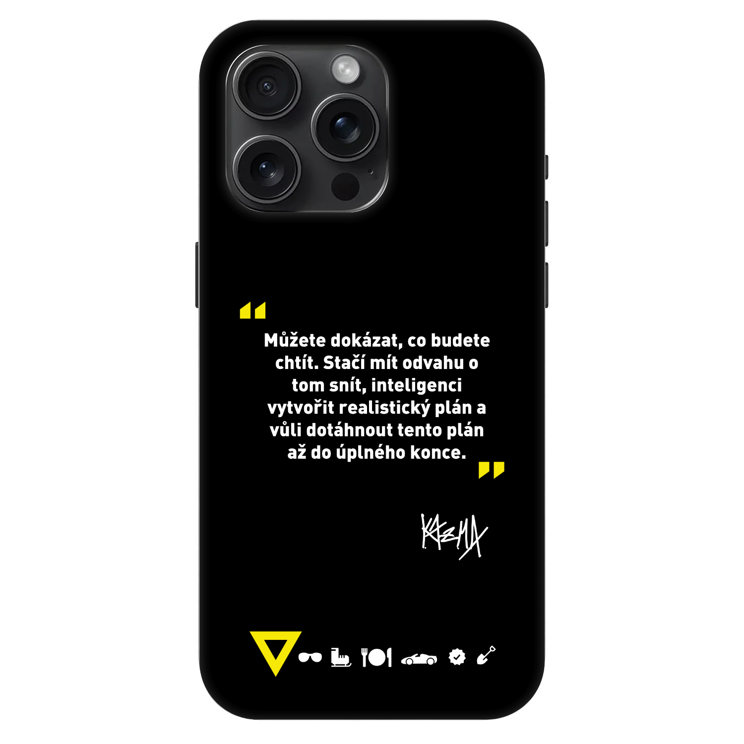 Picasee Fashion Case MagSafe pre Apple iPhone 15 Pro Max - Kazma - MŮŽETE DOKÁZAT, CO BUDETE CHTÍT