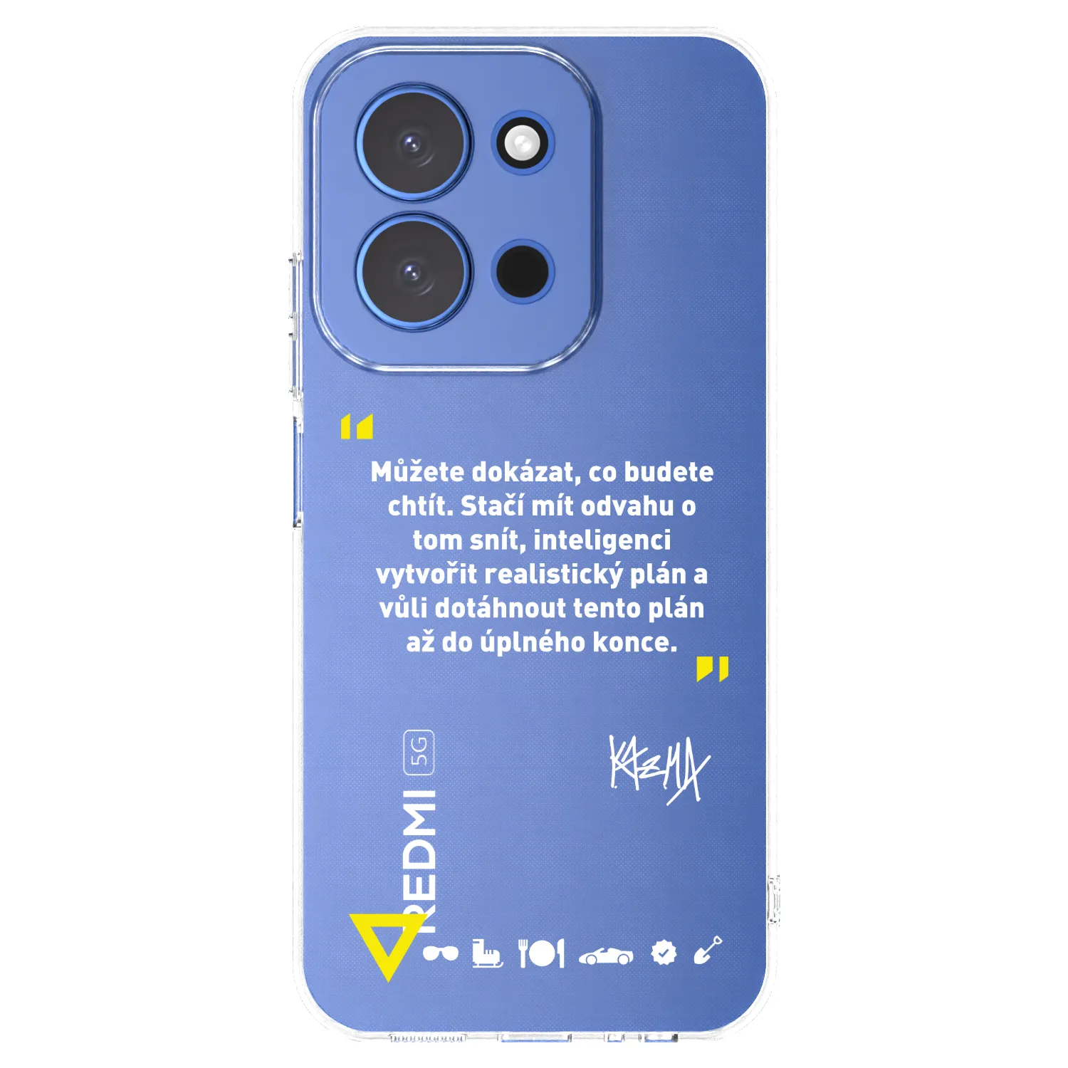 Picasee silikónový prehľadný obal pre Xiaomi Redmi 15C 4G - Kazma - MŮŽETE DOKÁZAT, CO BUDETE CHTÍT