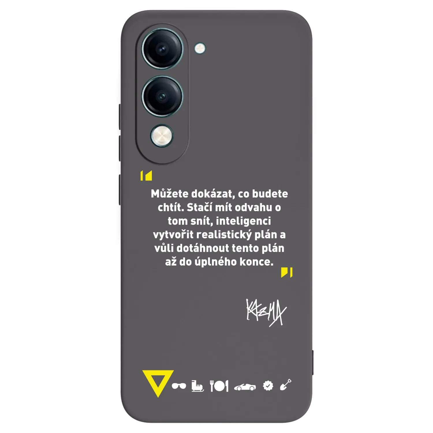 Picasee silikónový čierny obal pre Vivo Y29s 5G - Kazma - MŮŽETE DOKÁZAT, CO BUDETE CHTÍT