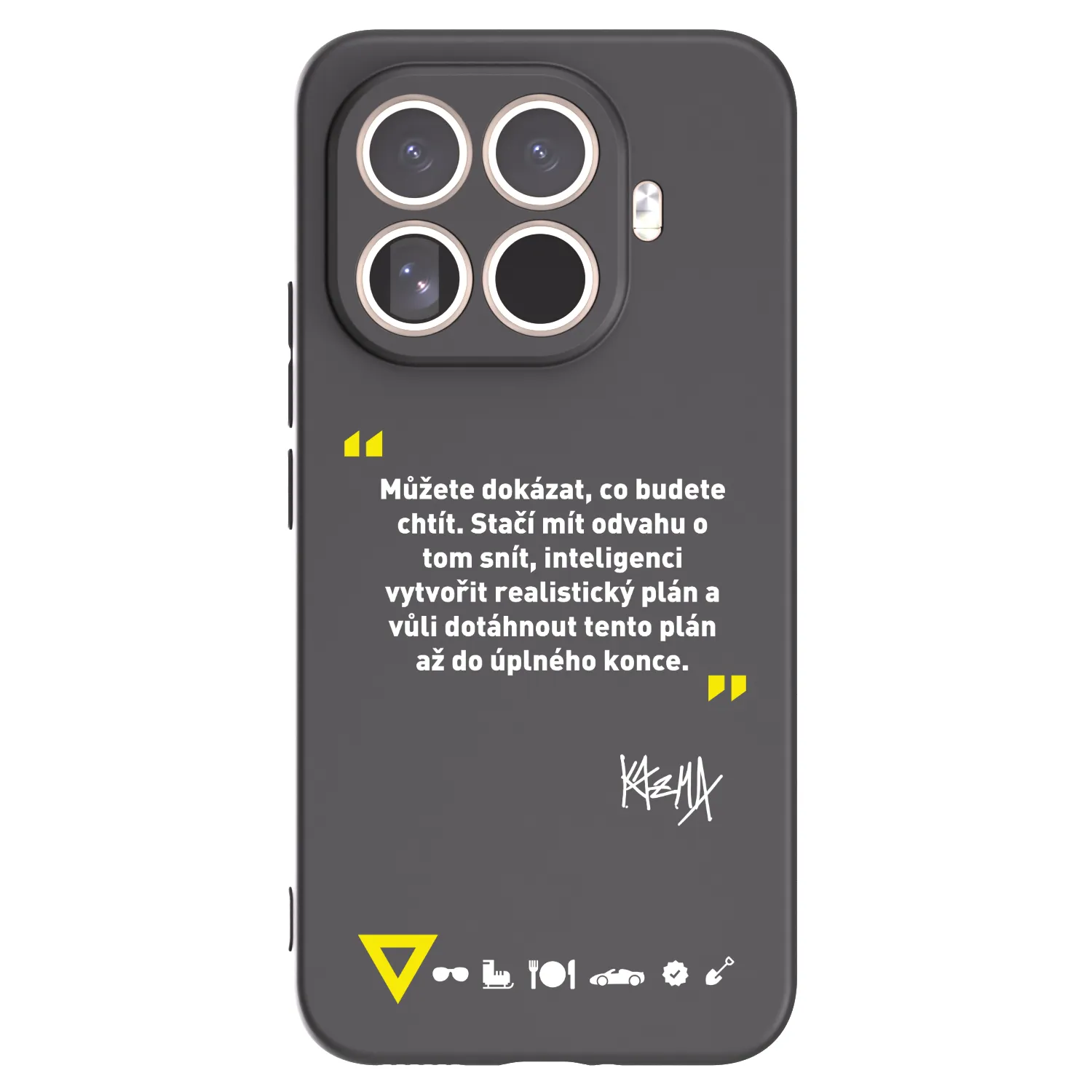 Picasee silikónový čierny obal pre Xiaomi 15T Pro - Kazma - MŮŽETE DOKÁZAT, CO BUDETE CHTÍT