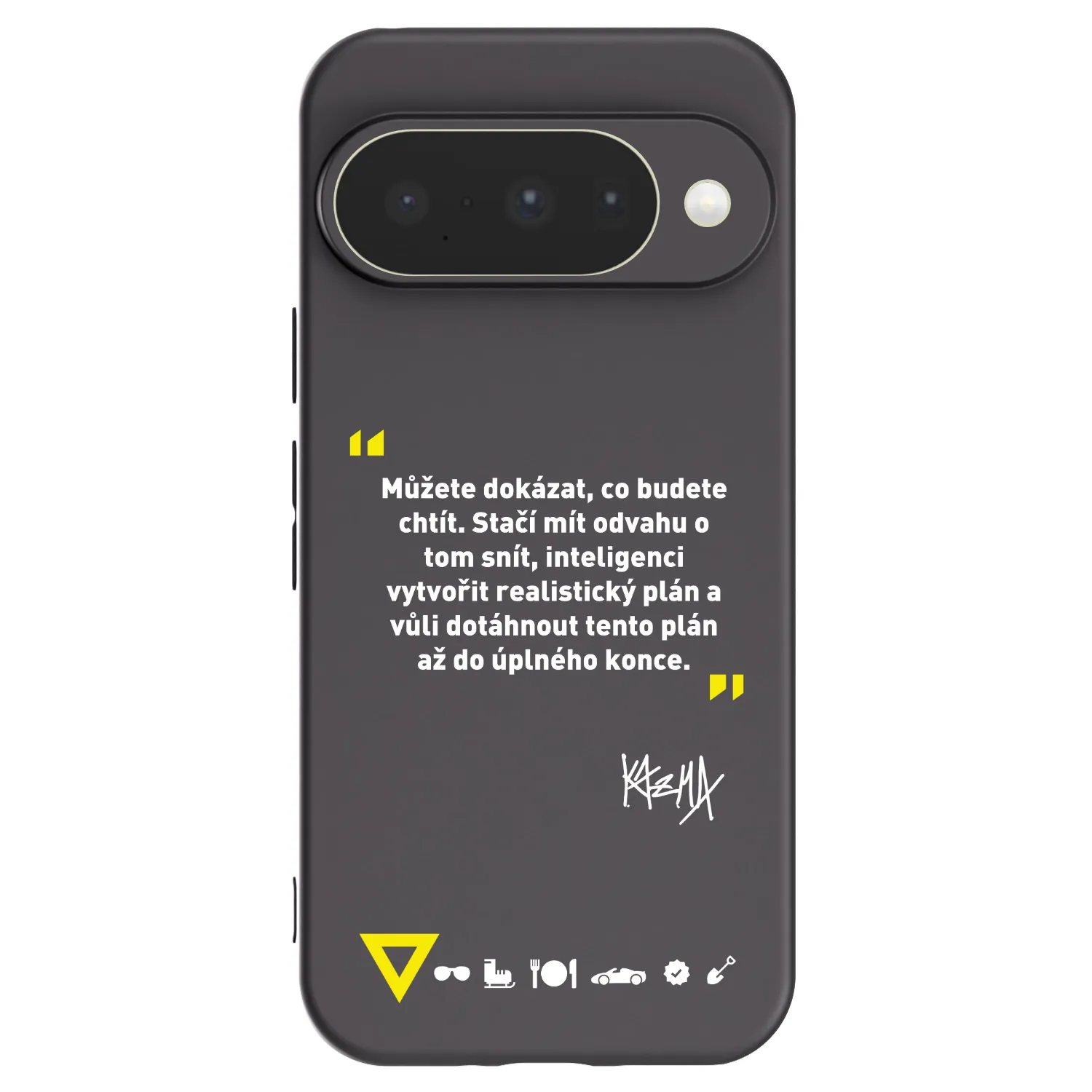 Picasee silikónový čierny obal pre Google Pixel 10 - Kazma - MŮŽETE DOKÁZAT, CO BUDETE CHTÍT