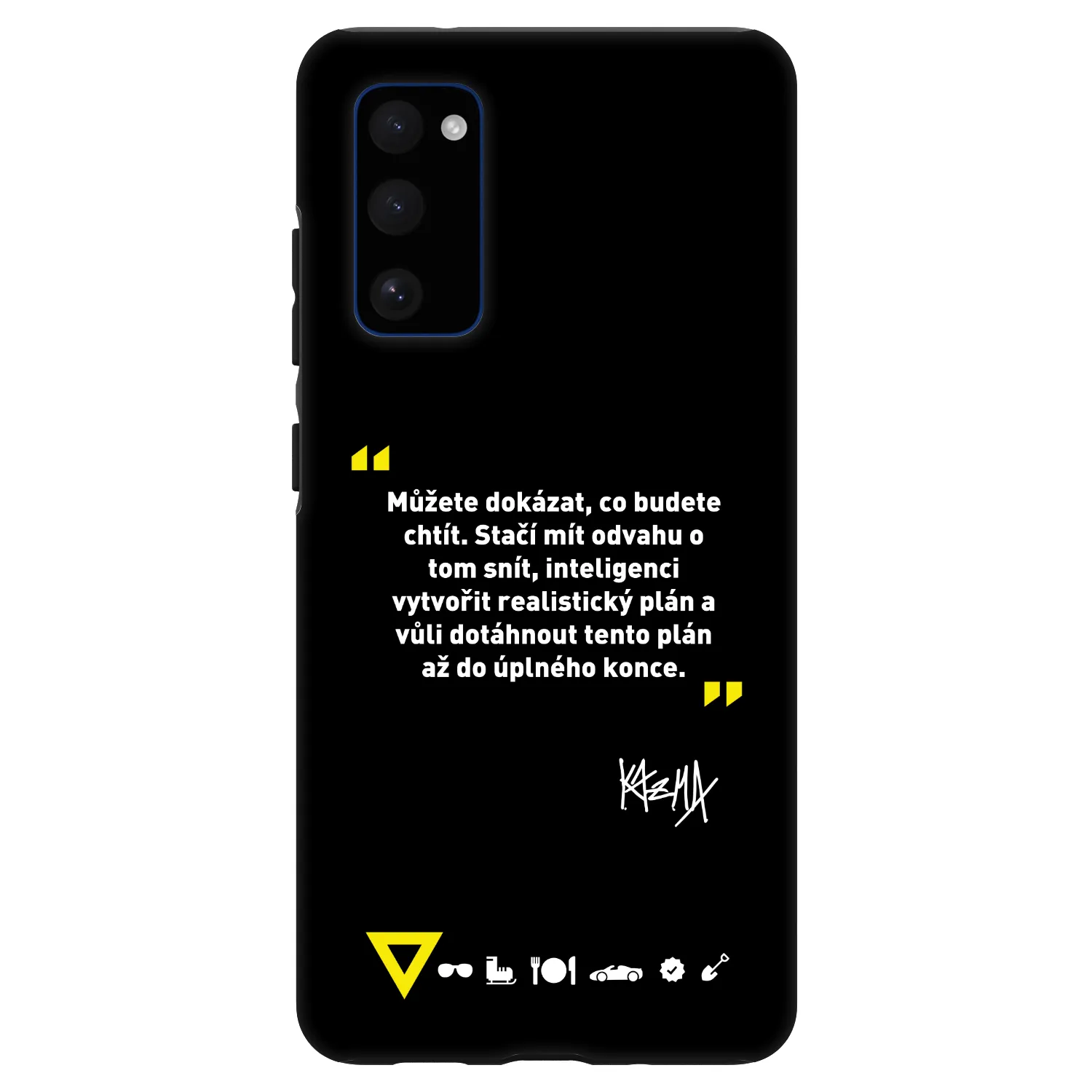 Picasee Fashion Case pre Samsung Galaxy S20 FE - Kazma - MŮŽETE DOKÁZAT, CO BUDETE CHTÍT