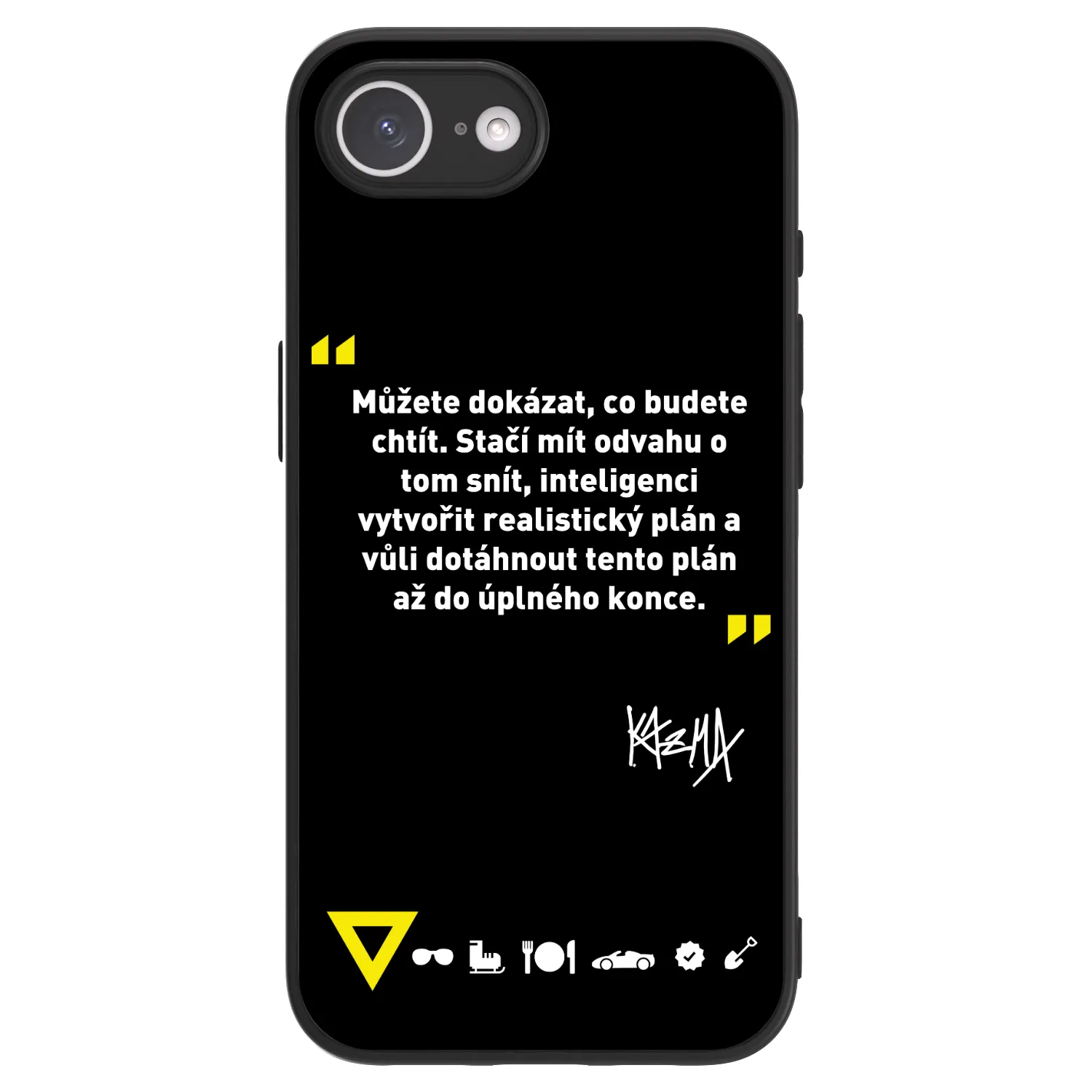 Picasee ULTIMATE CASE MagSafe pro Apple iPhone 17e - Kazma - MŮŽETE DOKÁZAT, CO BUDETE CHTÍT