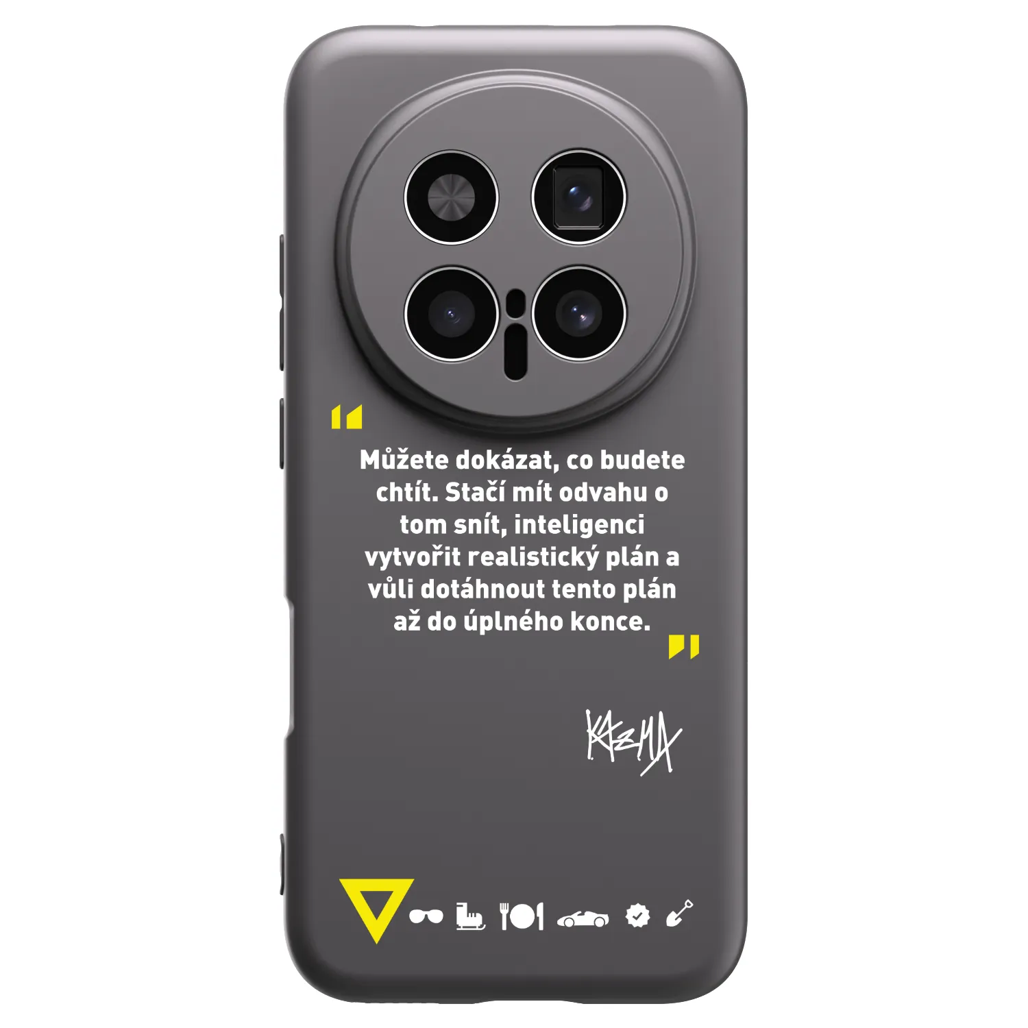 Picasee silikónový čierny obal pre Honor Magic8 Pro 5G - Kazma - MŮŽETE DOKÁZAT, CO BUDETE CHTÍT