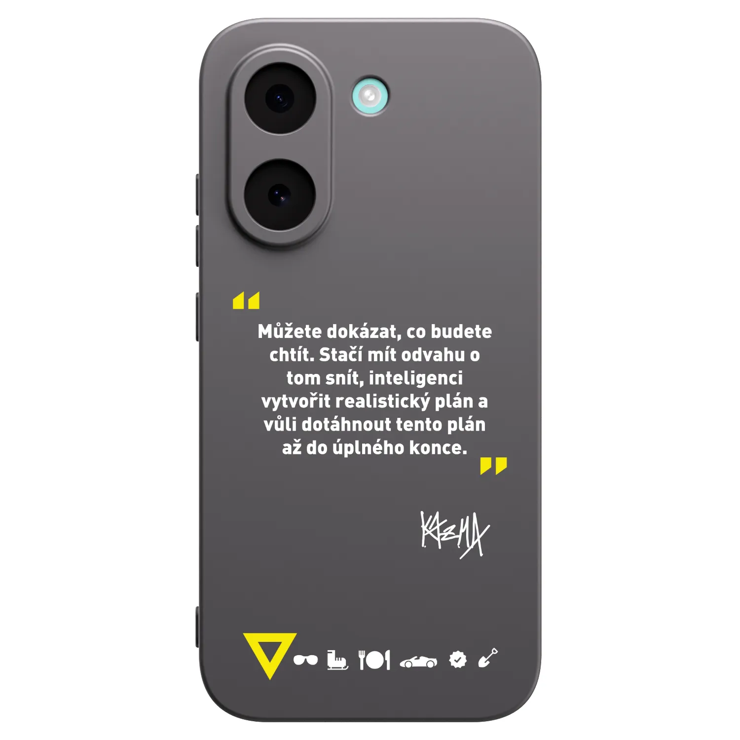Picasee silikónový čierny obal pre Xiaomi Poco X8 Pro - Kazma - MŮŽETE DOKÁZAT, CO BUDETE CHTÍT