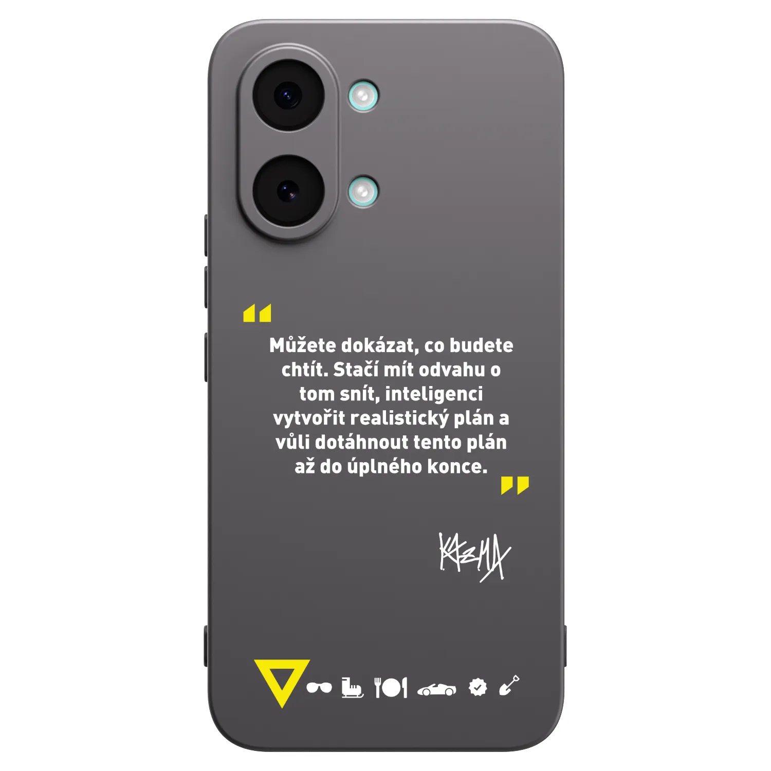 Picasee silikónový čierny obal pre Xiaomi Poco X8 Pro Max - Kazma - MŮŽETE DOKÁZAT, CO BUDETE CHTÍT