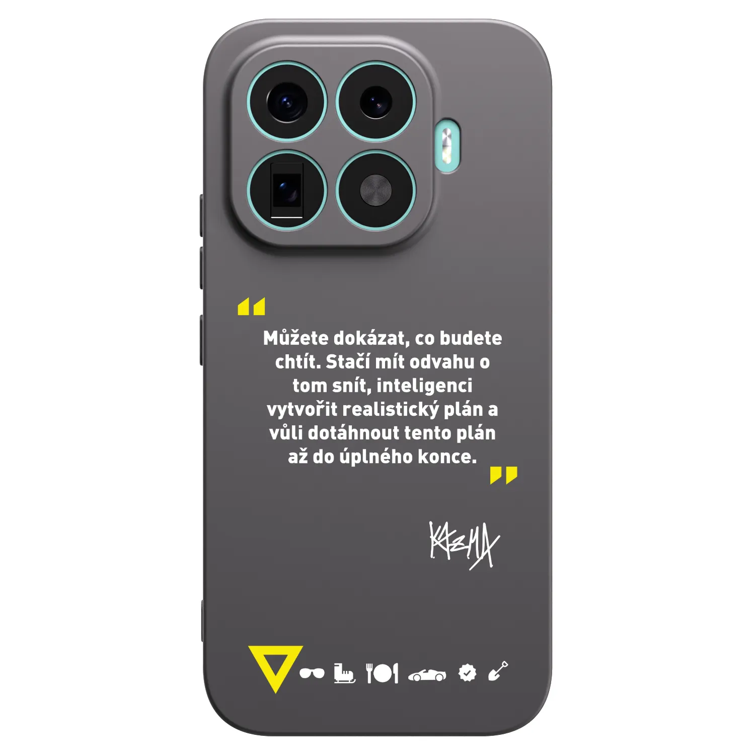 Picasee silikónový čierny obal pre Xiaomi 17T - Kazma - MŮŽETE DOKÁZAT, CO BUDETE CHTÍT