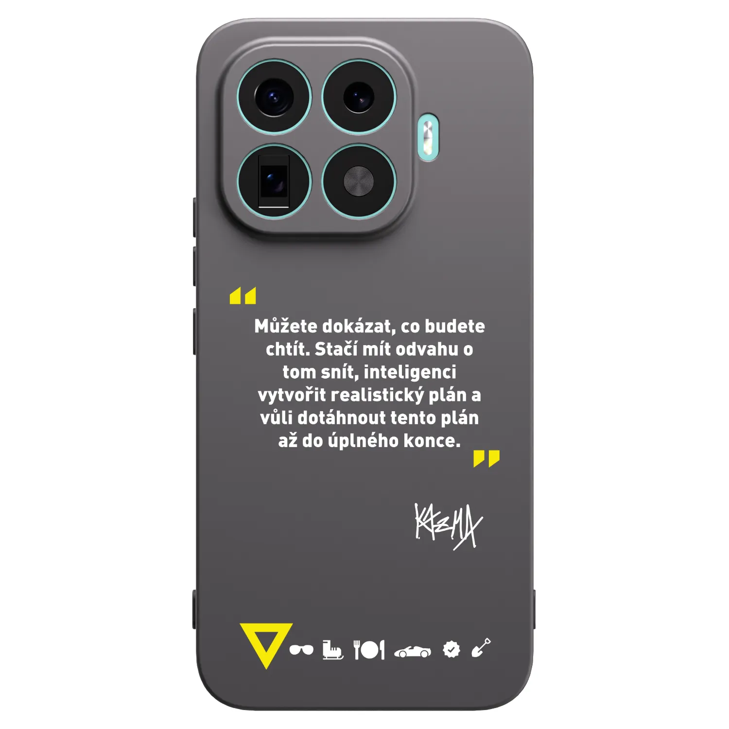 Picasee silikónový čierny obal pre Xiaomi 17T Pro - Kazma - MŮŽETE DOKÁZAT, CO BUDETE CHTÍT