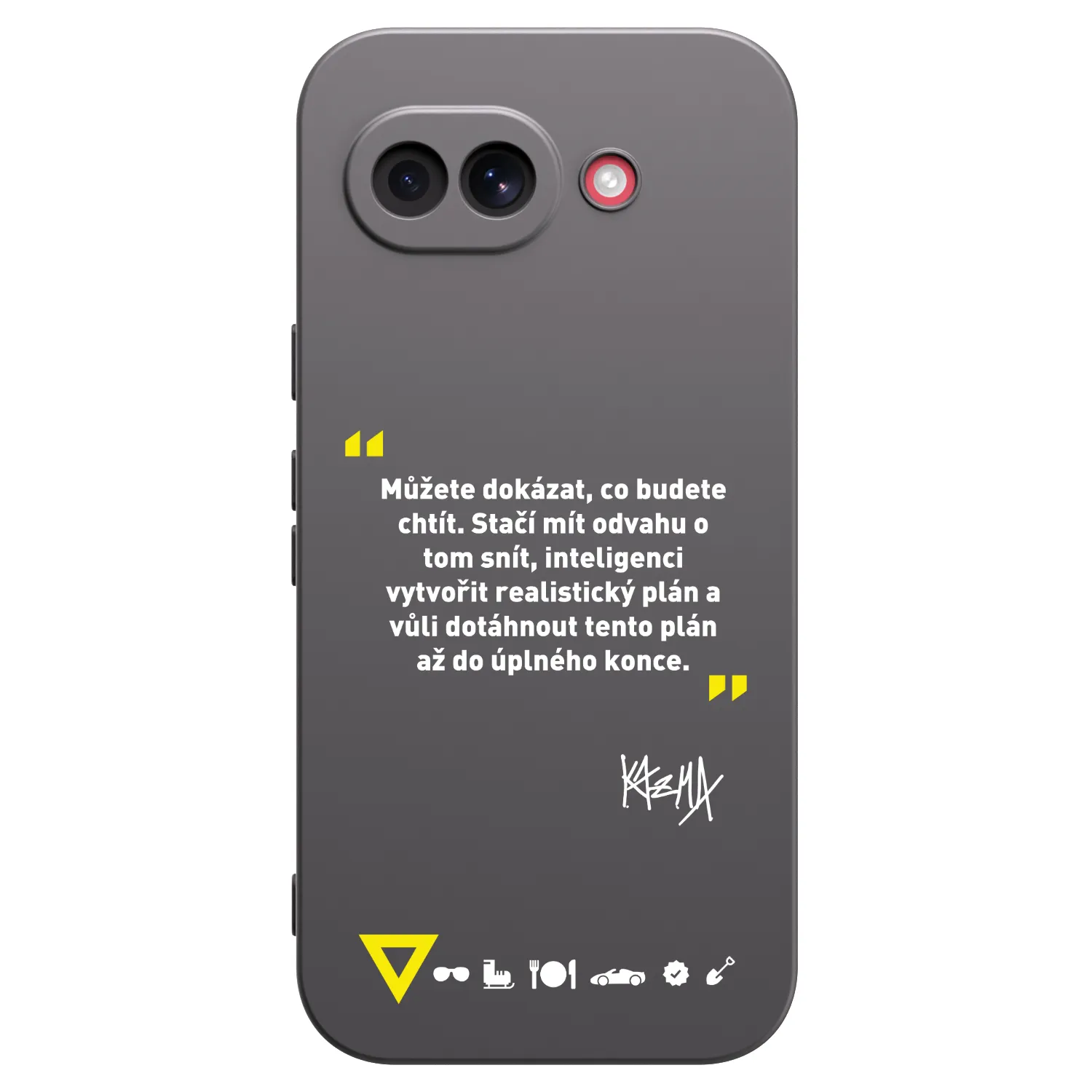 Picasee silikónový čierny obal pre Google Pixel 10a - Kazma - MŮŽETE DOKÁZAT, CO BUDETE CHTÍT