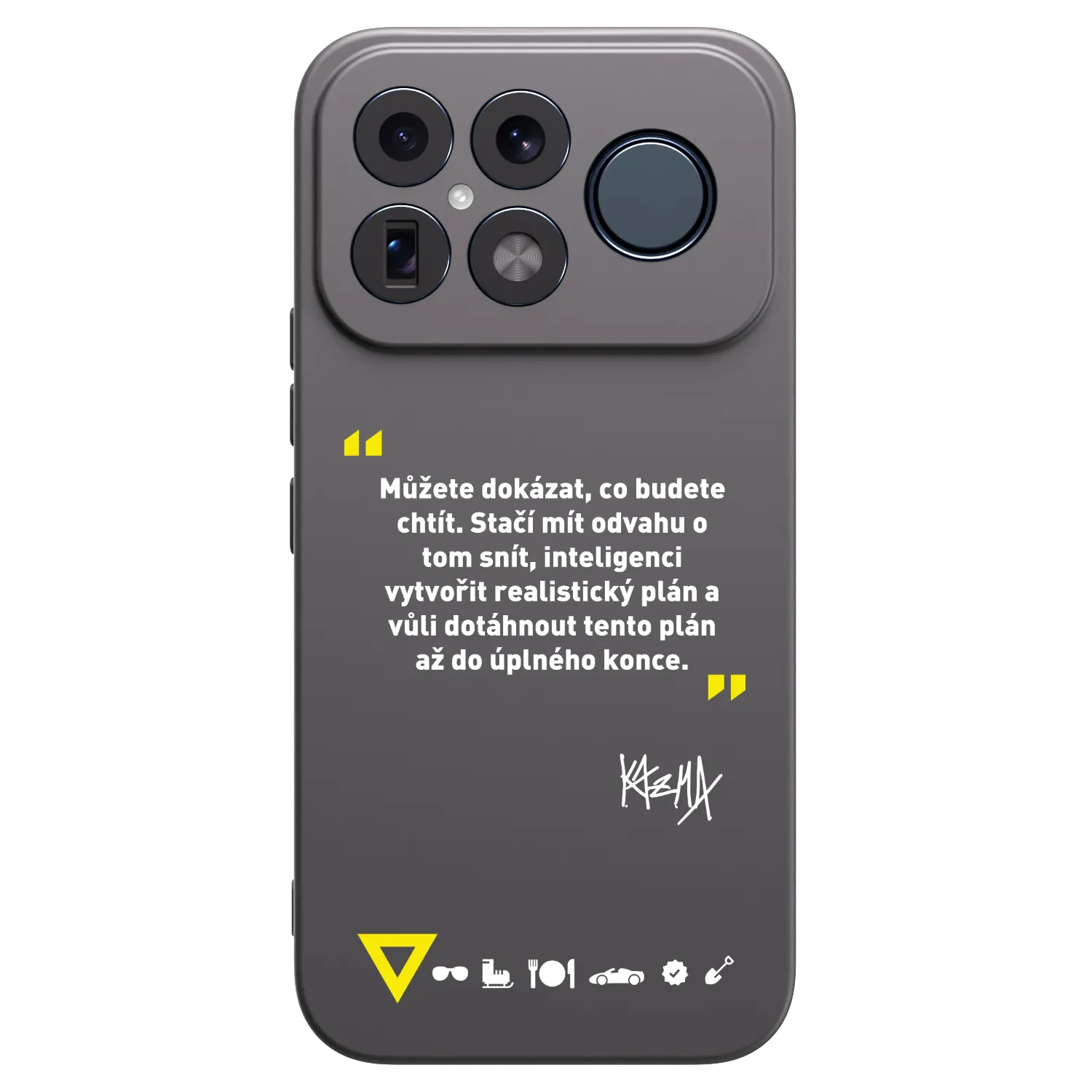 Picasee silikónový čierny obal pre Xiaomi Poco F8 Ultra - Kazma - MŮŽETE DOKÁZAT, CO BUDETE CHTÍT