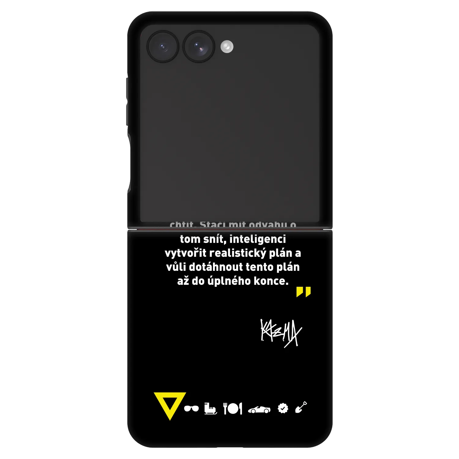Picasee Fashion Case pre Samsung Galaxy Z Flip7 5G - Kazma - MŮŽETE DOKÁZAT, CO BUDETE CHTÍT