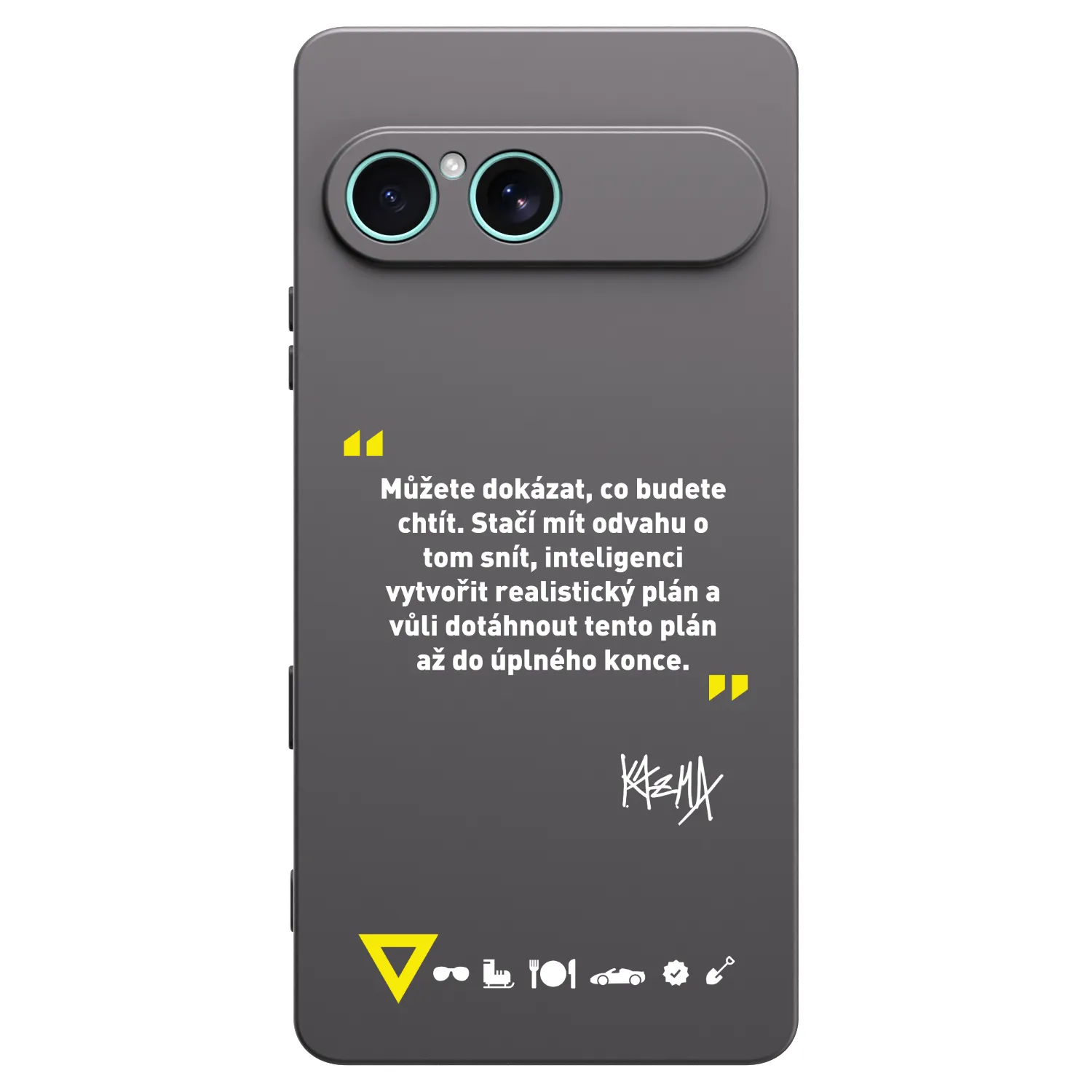 Picasee silikónový čierny obal pre Sony Xperia 10 VII - Kazma - MŮŽETE DOKÁZAT, CO BUDETE CHTÍT