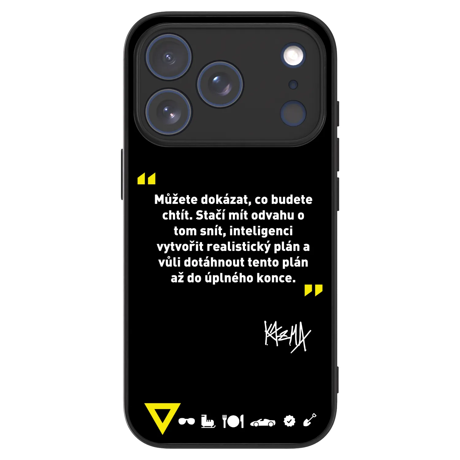 Picasee ULTIMATE CASE pro Apple iPhone 18 Pro - Kazma - MŮŽETE DOKÁZAT, CO BUDETE CHTÍT