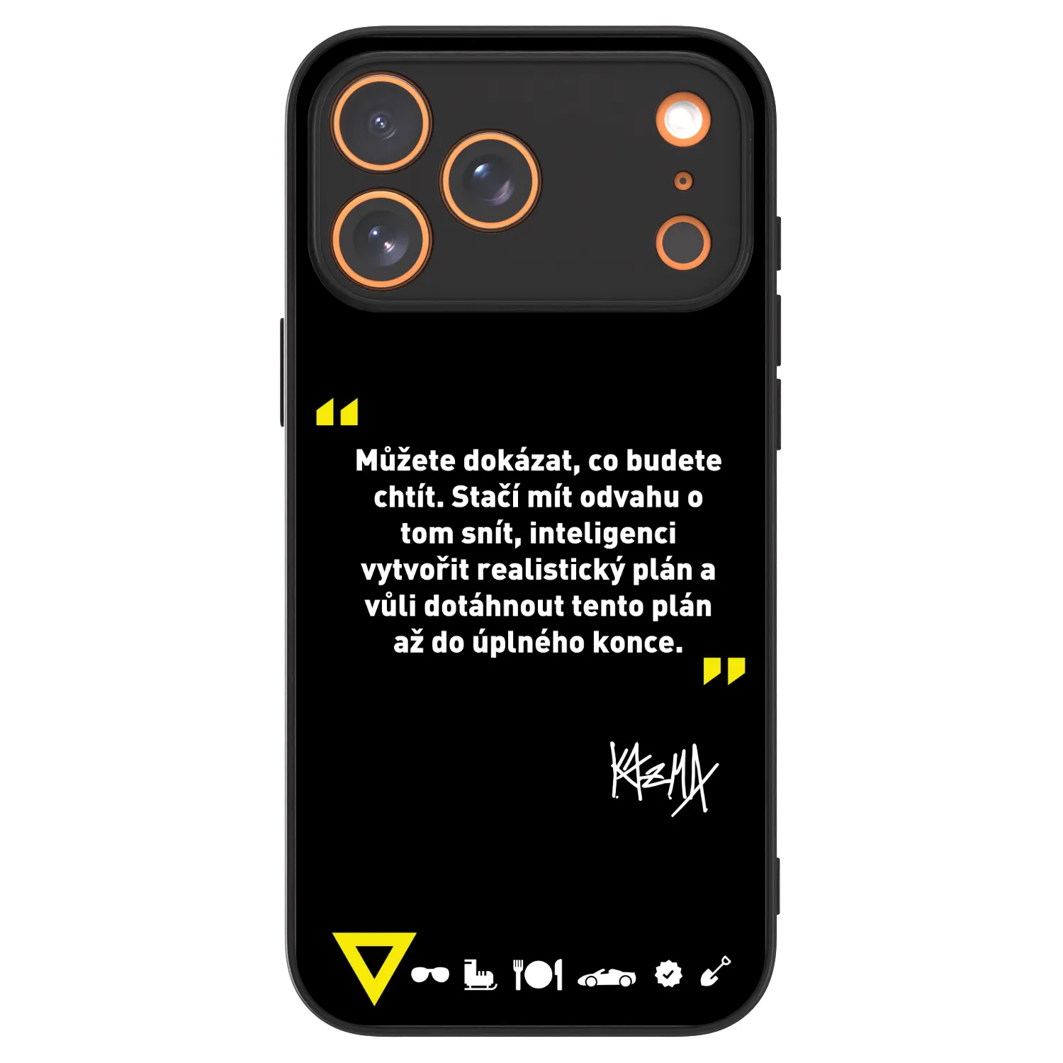 Picasee ULTIMATE CASE pro Apple iPhone 18 Pro Max - Kazma - MŮŽETE DOKÁZAT, CO BUDETE CHTÍT