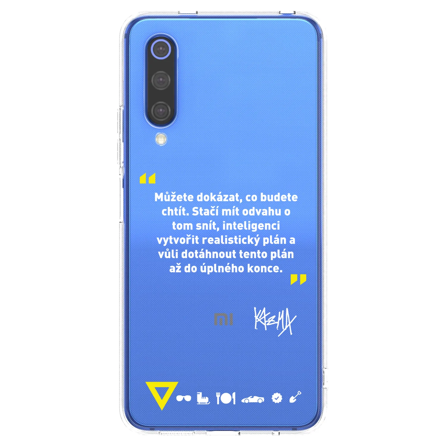 Picasee silikónový prehľadný obal pre Xiaomi Mi 9 SE - Kazma - MŮŽETE DOKÁZAT, CO BUDETE CHTÍT