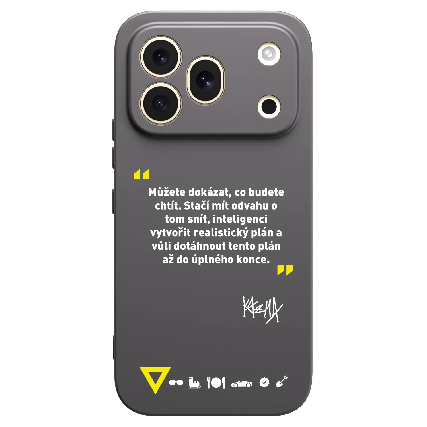 Picasee silikónový čierny obal pre Honor 600 Pro - Kazma - MŮŽETE DOKÁZAT, CO BUDETE CHTÍT