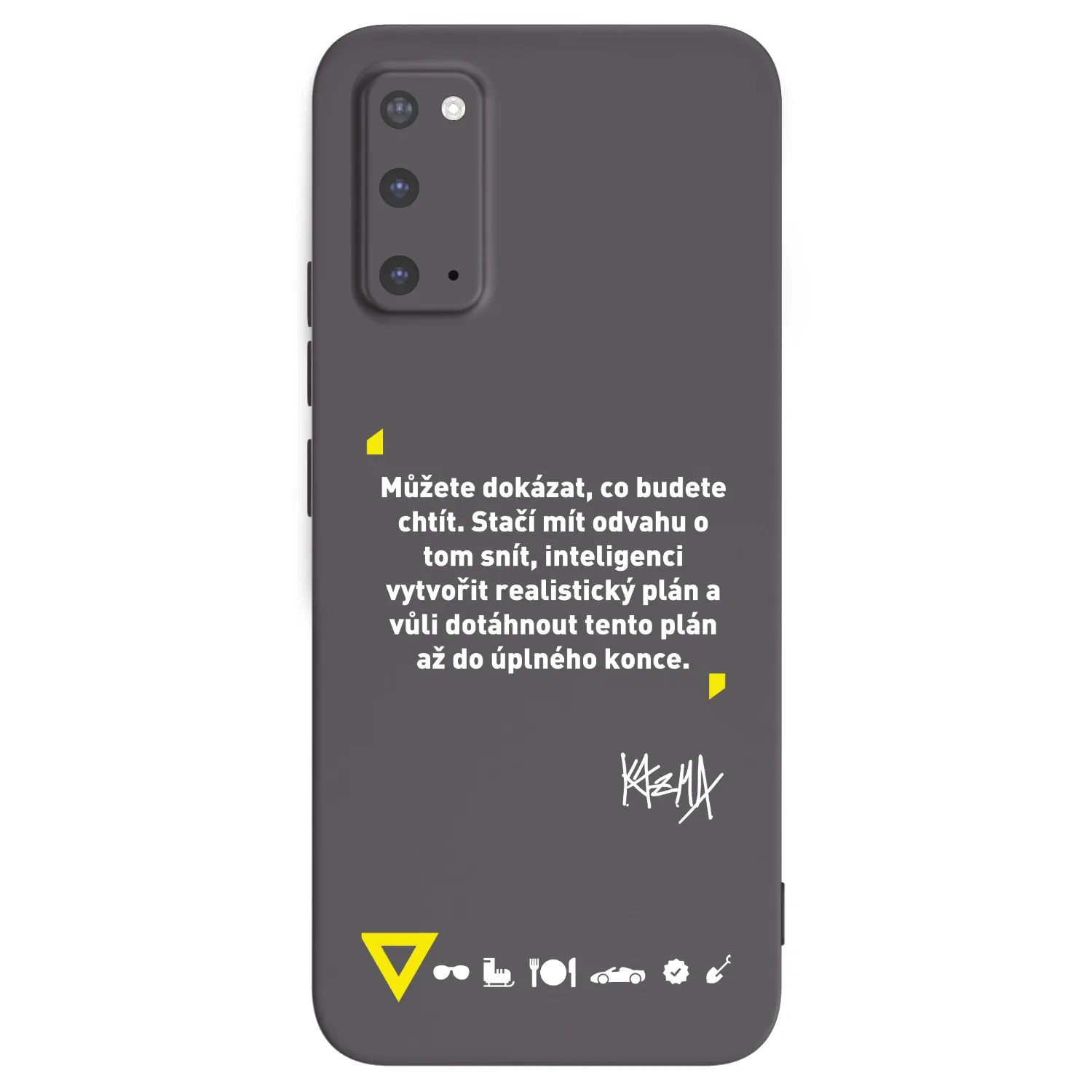 Picasee silikónový čierny obal pre Samsung Galaxy S20 G980F - Kazma - MŮŽETE DOKÁZAT, CO BUDETE CHTÍT