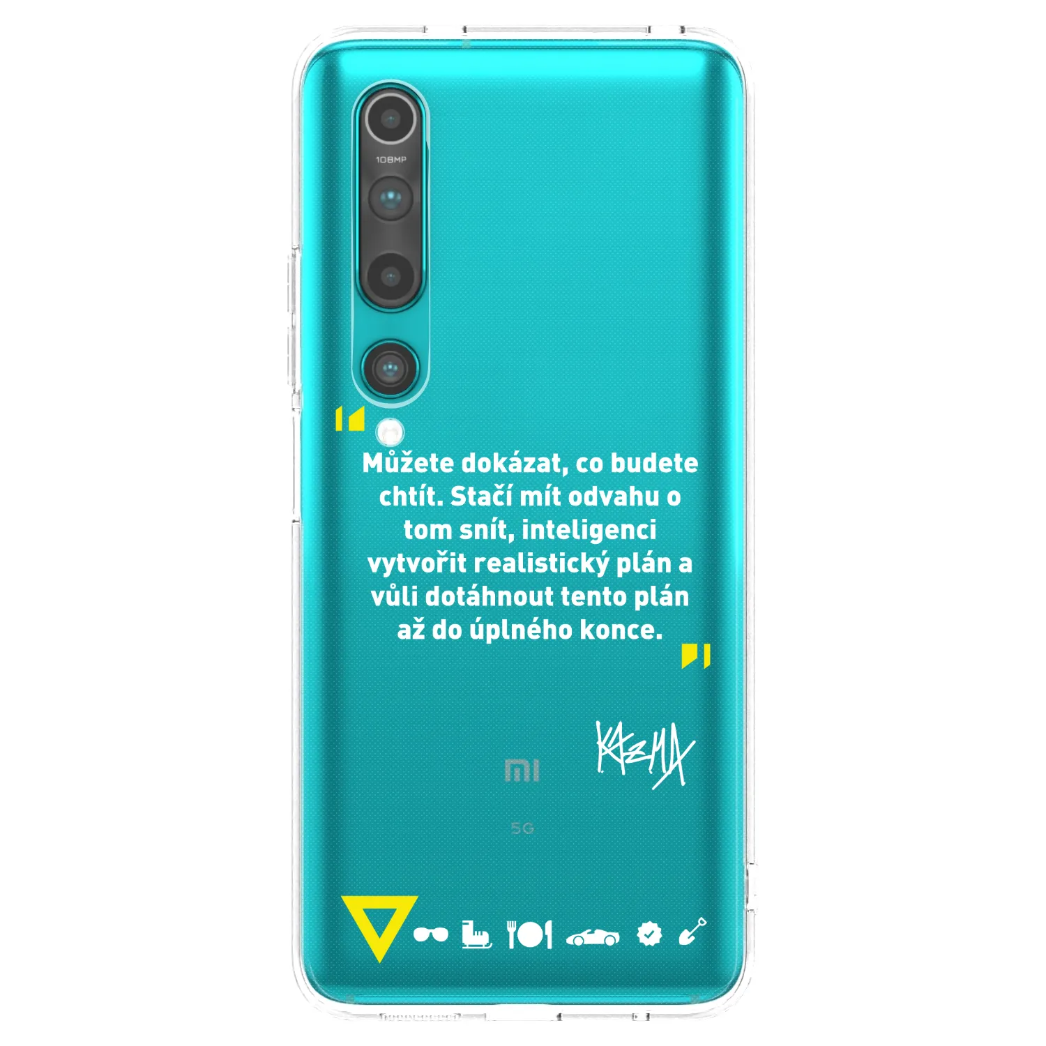 Silikónový prehľadný obal pre Xiaomi Mi 10 - Kazma - MŮŽETE DOKÁZAT, CO BUDETE CHTÍT