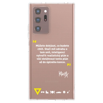 Picasee silikónový prehľadný obal pre Samsung Galaxy Note 20 Ultra - Kazma - MŮŽETE DOKÁZAT, CO BUDETE CHTÍT