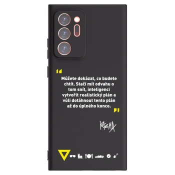 Picasee silikónový čierny obal pre Samsung Galaxy Note 20 Ultra - Kazma - MŮŽETE DOKÁZAT, CO BUDETE CHTÍT