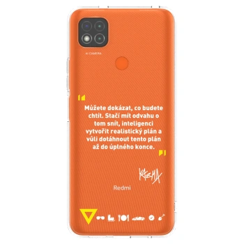 Picasee silikónový prehľadný obal pre Xiaomi Redmi 9C - Kazma - MŮŽETE DOKÁZAT, CO BUDETE CHTÍT