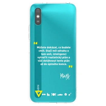 Picasee silikónový čierny obal pre Xiaomi Redmi 9A - Kazma - MŮŽETE DOKÁZAT, CO BUDETE CHTÍT