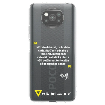 Picasee silikónový čierny obal pre Xiaomi Poco X3 - Kazma - MŮŽETE DOKÁZAT, CO BUDETE CHTÍT